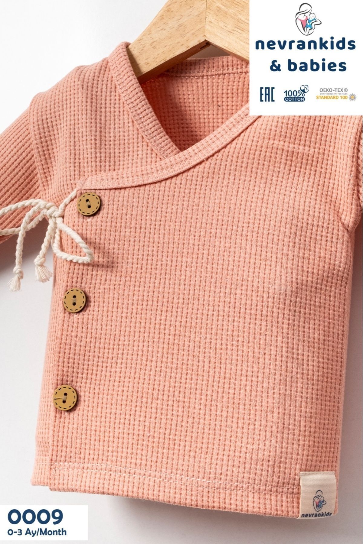 nevrankids Organik Ip Bağlama’lı Kokonat Düğme 5'li Hastane Çıkışı fotoğrafı 2 (önizleme)