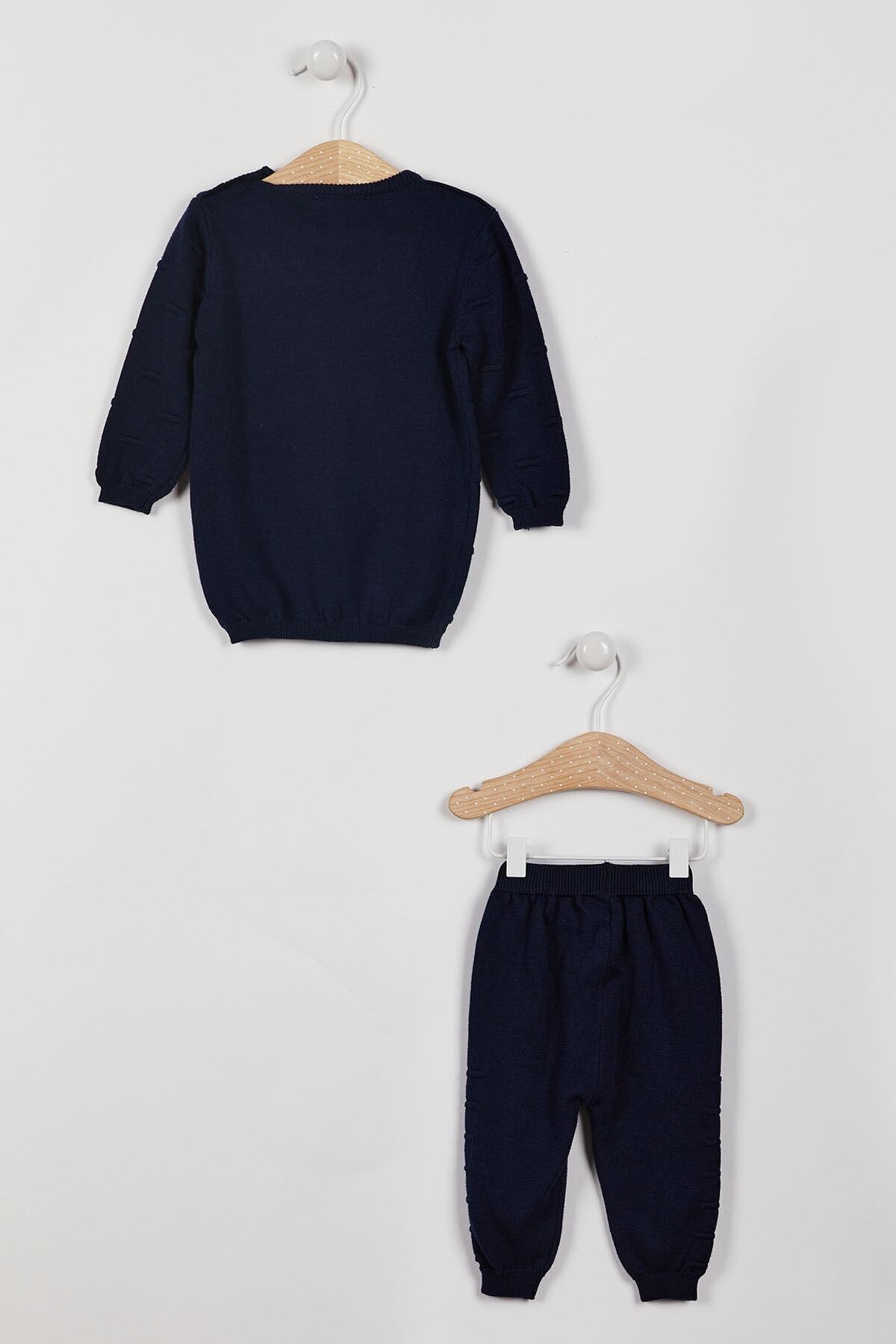ست نوزادی آستین‌بلند سرمه‌ای U.S. Polo Assn لایسنس‌دار — 3