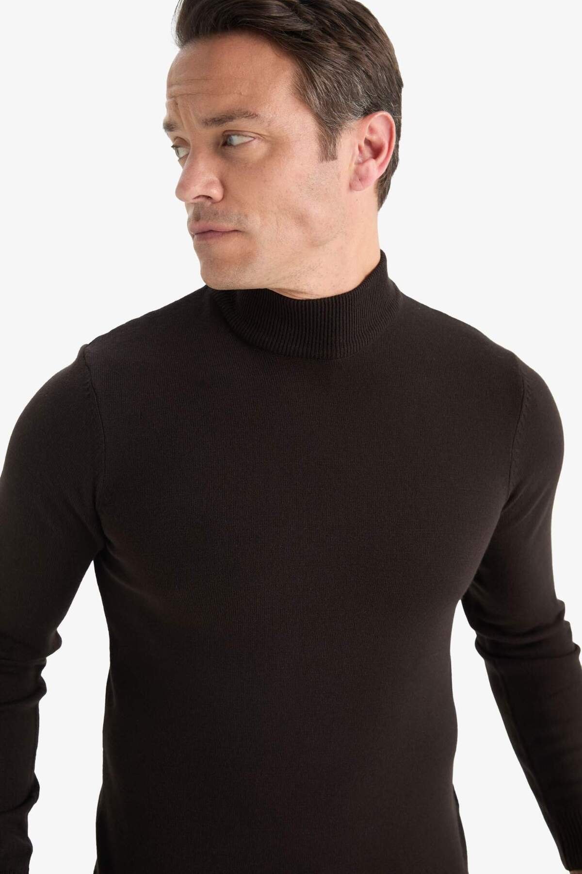 دفاکتو ژاکت بافتنی ساده ساده باریک و باریک R1127AZ25WN