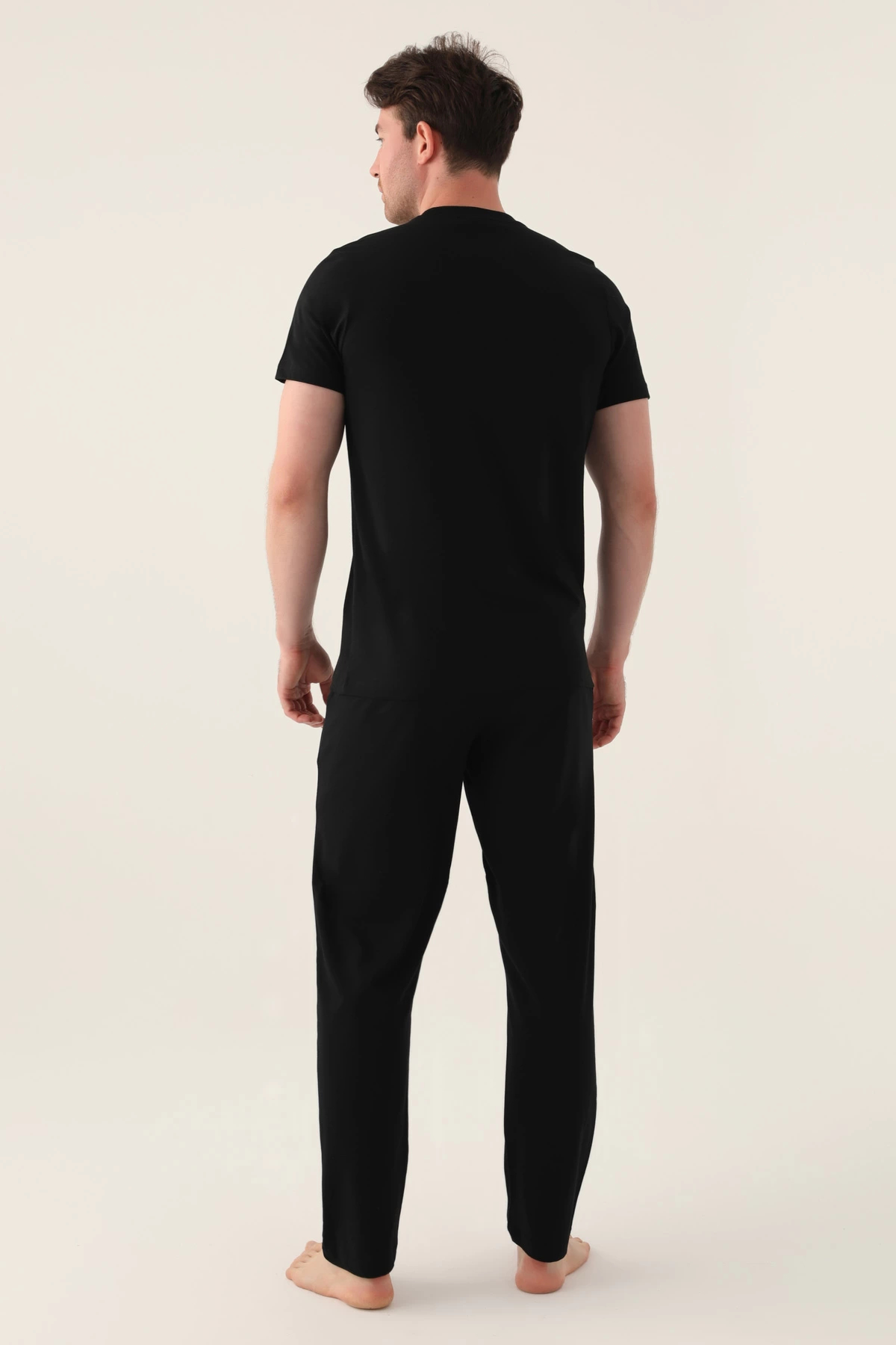 Arnetta Symmetry Siyah Erkek Pijama Takımı görsel 5