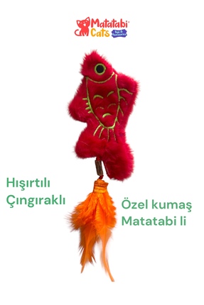 MATATABİ CATS BALIK (hışırtılı,çıngıraklı,MATATABİ li,pelüş oyuncak)