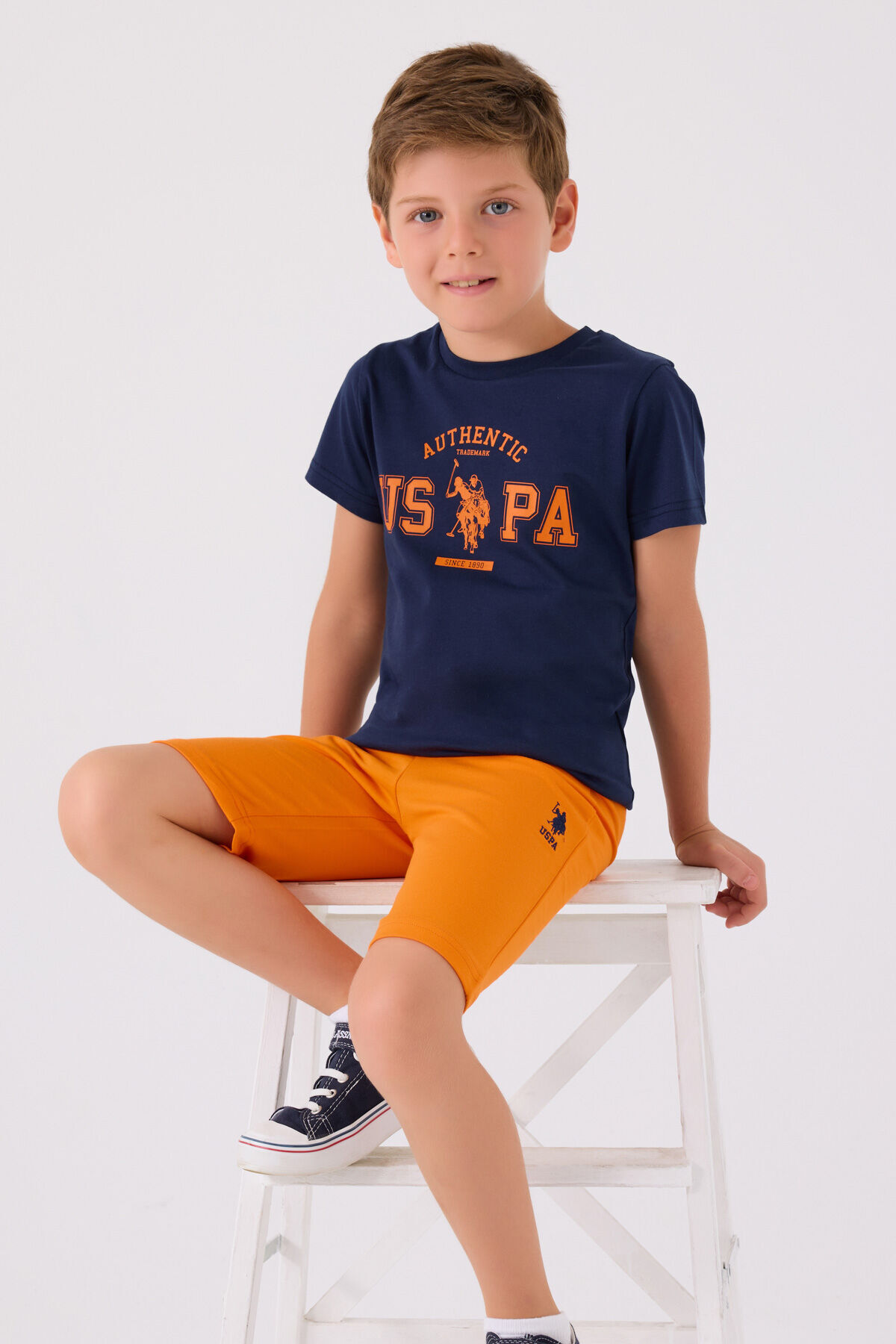 ست بالاتنه و پایین تنه پسرانه راسته فاق نرمال آستین استاندارد | یو اس پولو U.S. Polo Assn. US1390-C - تصویر 3