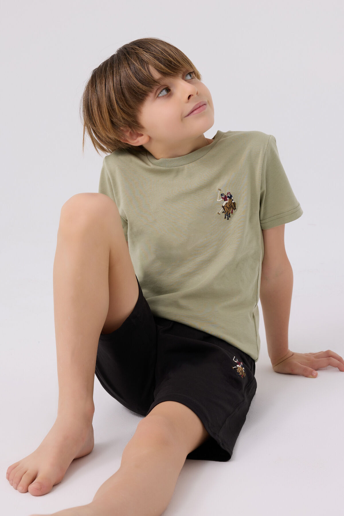 ست بالاتنه و پایین تنه پسرانه راسته فاق نرمال آستین استاندارد | یو اس پولو U.S. Polo Assn. US1391-C - تصویر 3