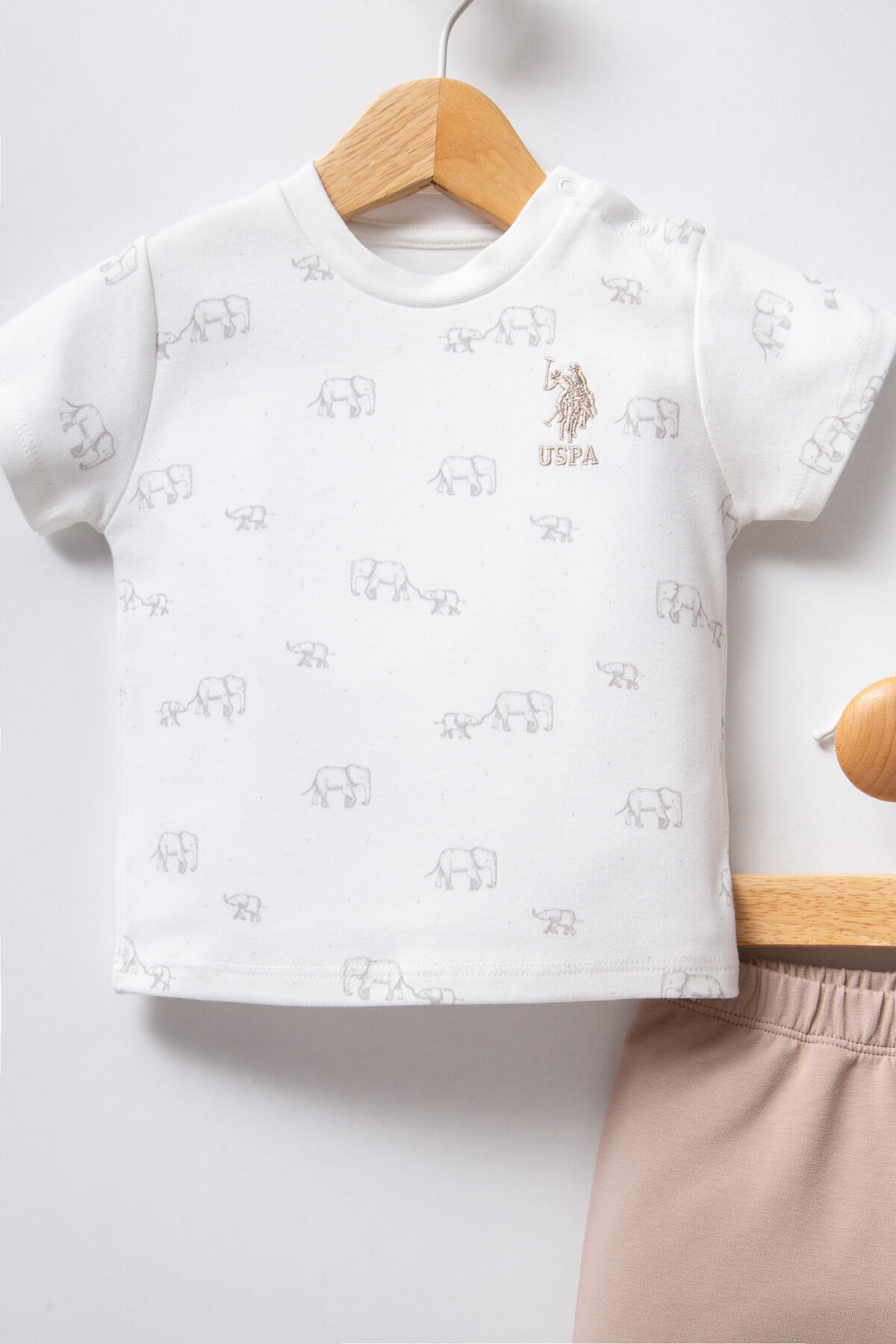 U.S. Polo Assn. U.S. Polo Assn. Erkek Bebek Beyaz Bebek Takım fotoğrafı 2 (önizleme)