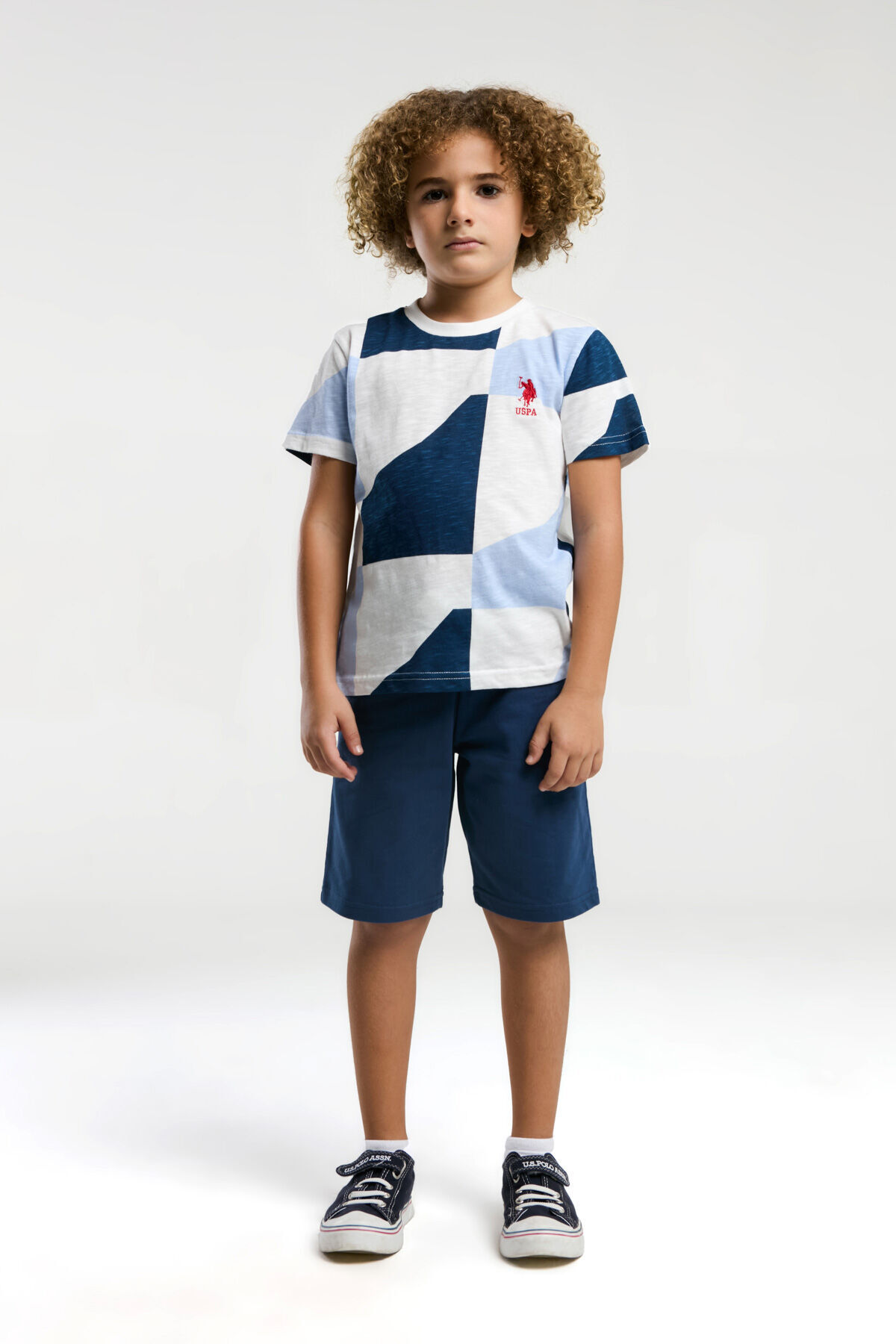 ست بالاتنه و پایین تنه پسرانه راسته فاق نرمال آستین استاندارد | یو اس پولو U.S. Polo Assn. US2003-C - تصویر 3