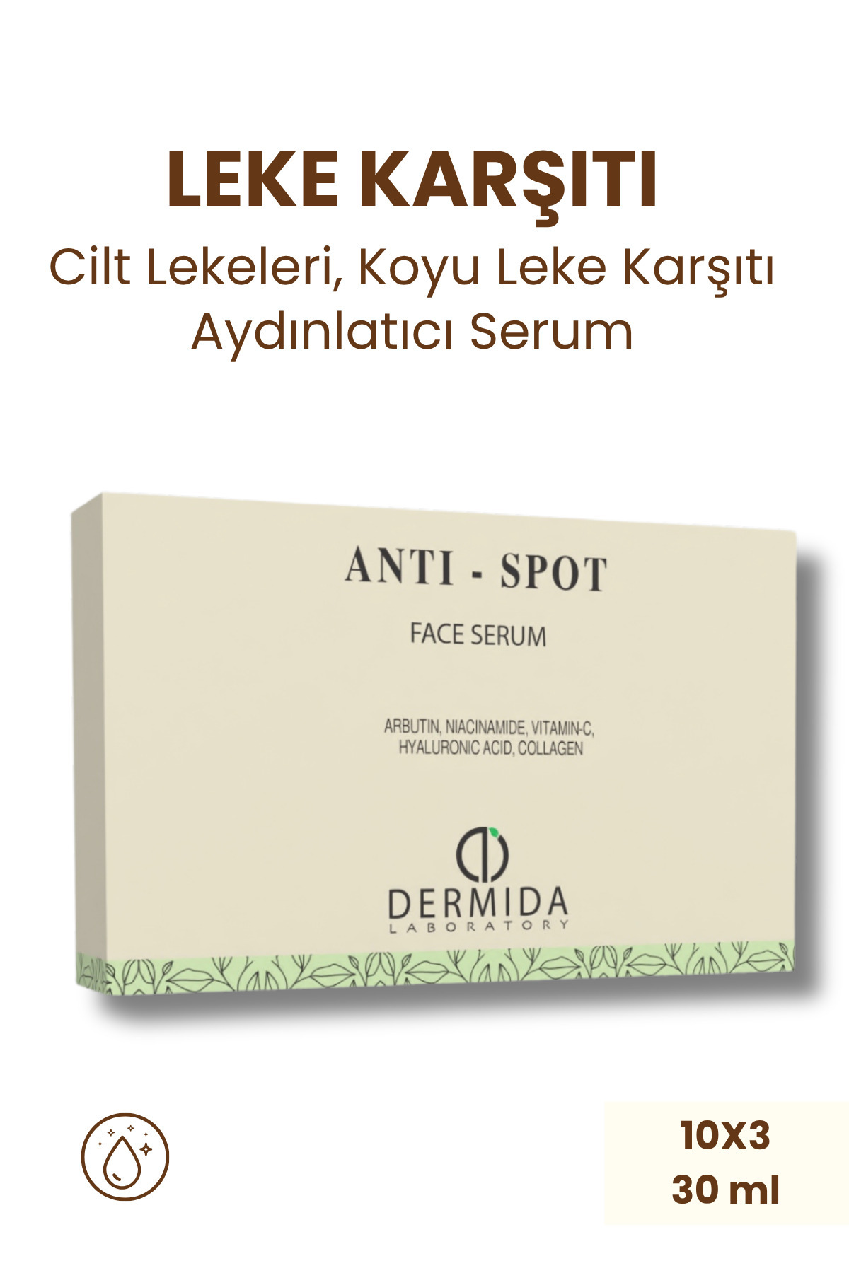 , Sivılce Karşıtı, Cilt Tonu Eşitleyici, Cilt Bakım Serumu 10x3 30 ml — DSRM003 — تصویر 3 از 3
