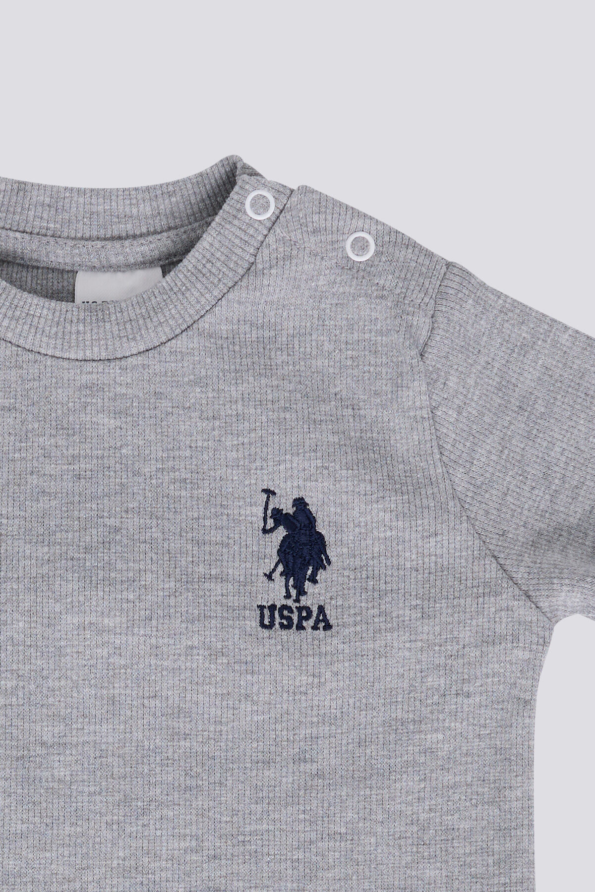 U.S. Polo Assn. Erkek Bebek Gri 2li Bebek Takım fotoğrafı 2 (önizleme)
