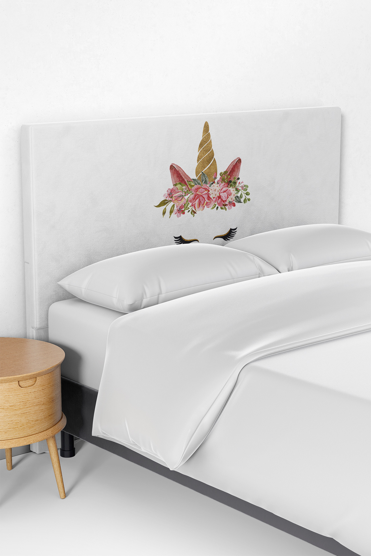 Talia Home Unicorn Çocuk Yatak Baza Başlık Kılıfı TLABK-262