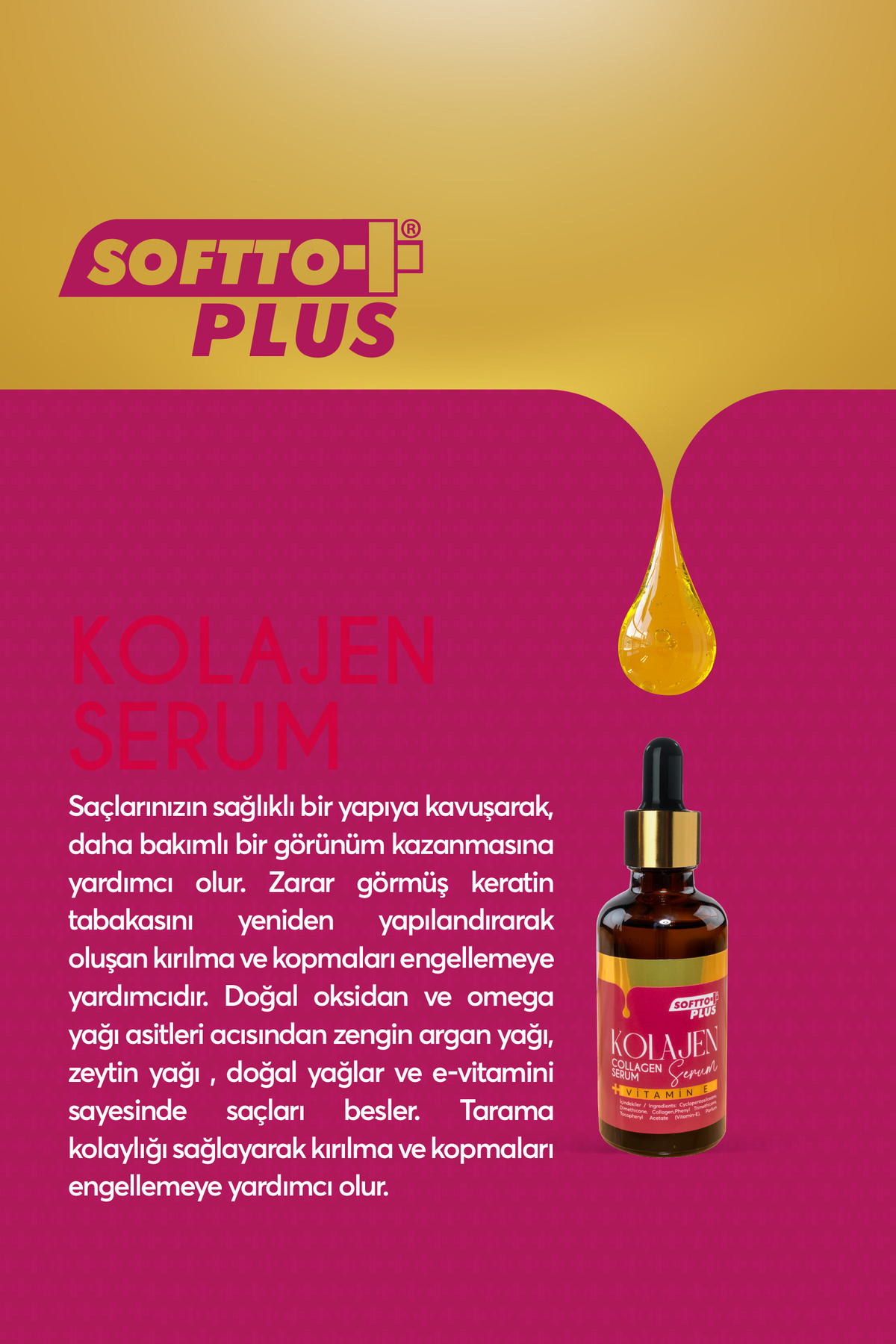 Kolajen Saç Bakım Serumu 50 ml - Ürün görseli