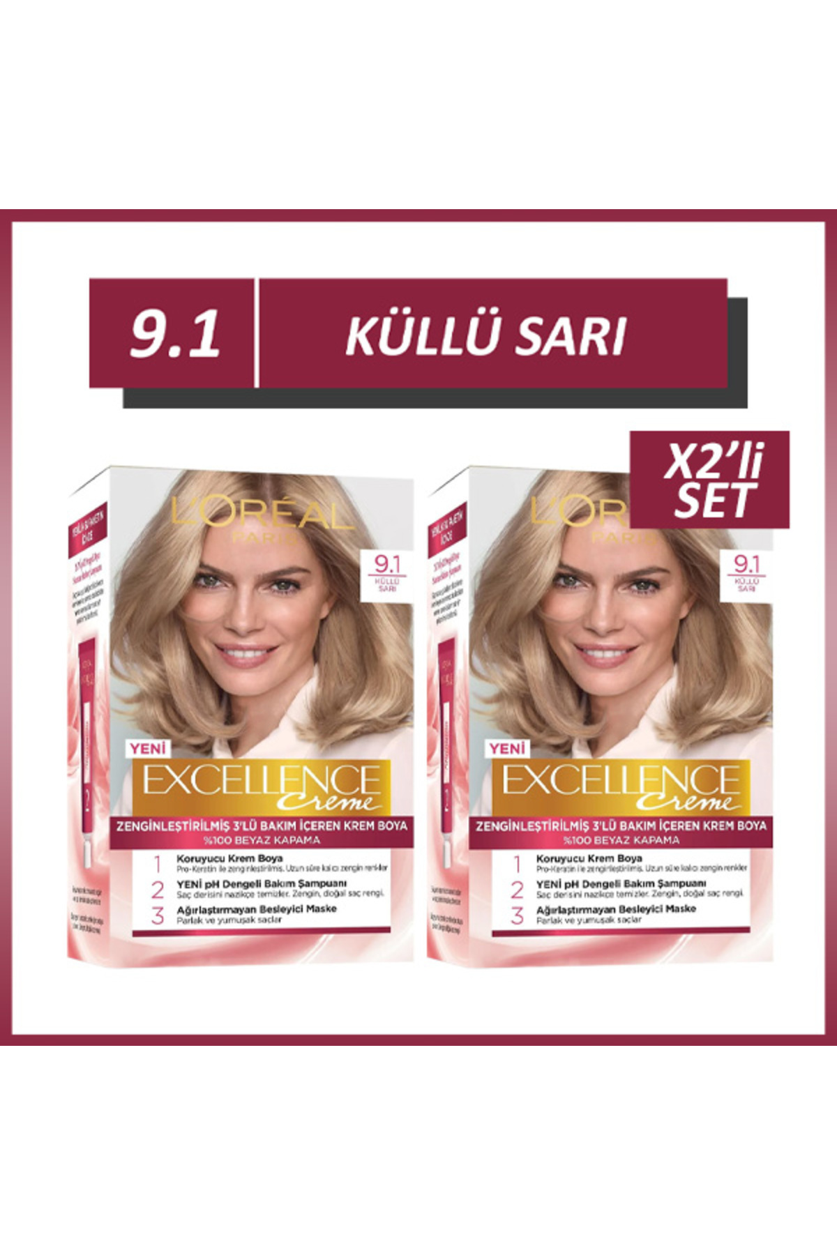 رنگ مو لورال پاریس Küllüsarı