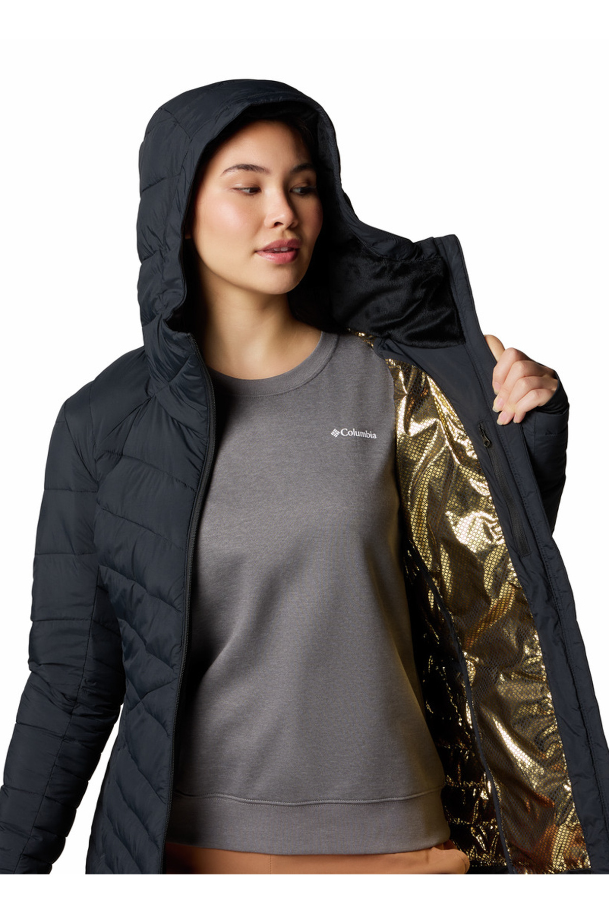 Columbia  Siyah Joy Peak II Mid Kadın Mont 2088641010_WK1057 - Görsel 3