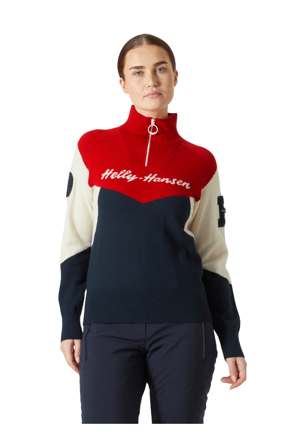 Helly Hansen HHA.66029 W APRES KNIT Lacivert Fermuarlı Normal