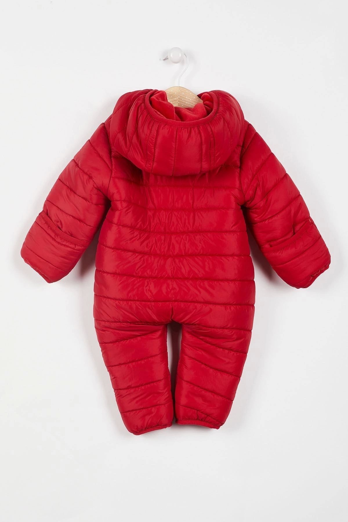 U.S. Polo Assn. U.s. Polo Assn Lisanslı Kırmızı Bebek Kozmonot Mont fotoğrafı 4 (önizleme)