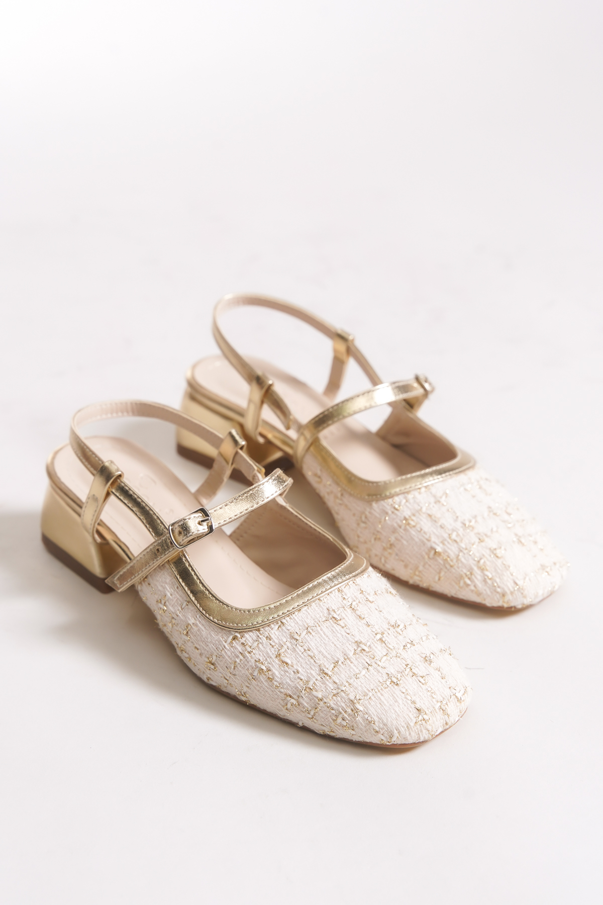 Riccon  Aanlarel Kadın Topuklu Ayakkabı 0012035 Bej - Görsel 5