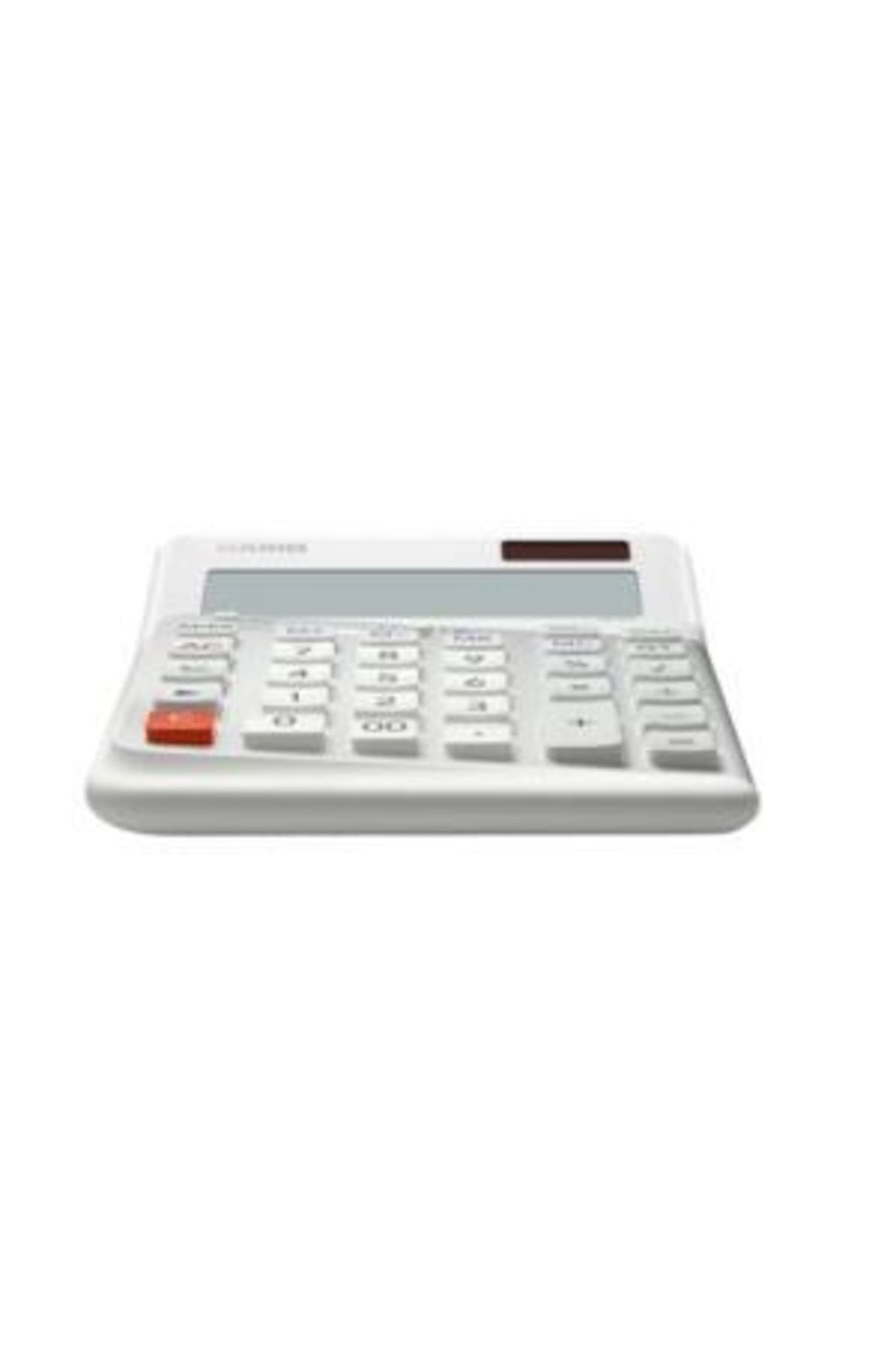Casio De-12e-we Beyaz 12 Hane Masa Üstü Ergonomik Tuşlu Hesap Makinesi