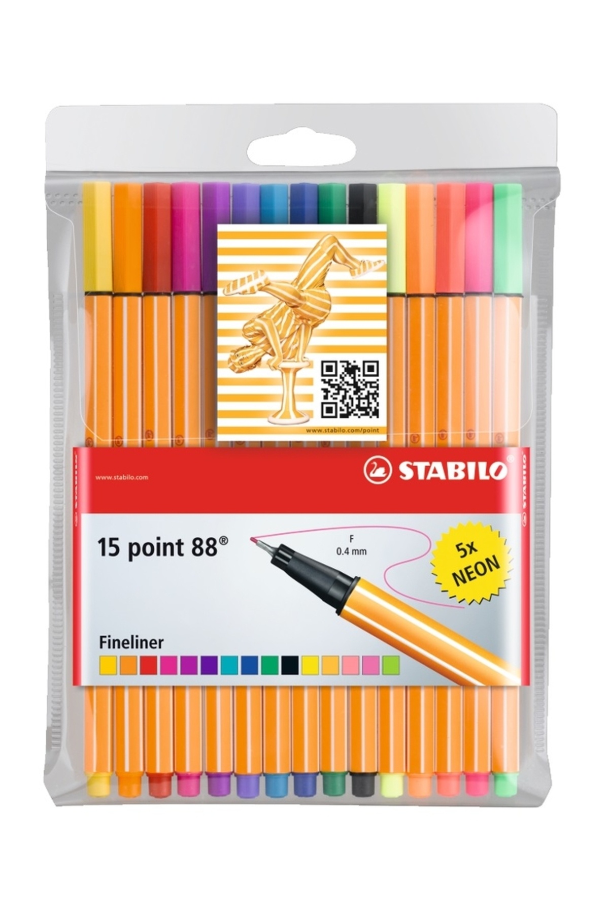 Genel Markalar Point 88 Askılı Paket 15 Renk (Neon) 8815-1