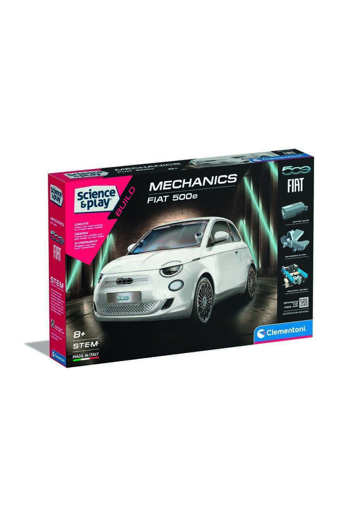 FIAT 500 e プルバックカー8セット Genel Markalar Mekanik Laboratuvarı - FIAT 500 Elektrik 75085TR