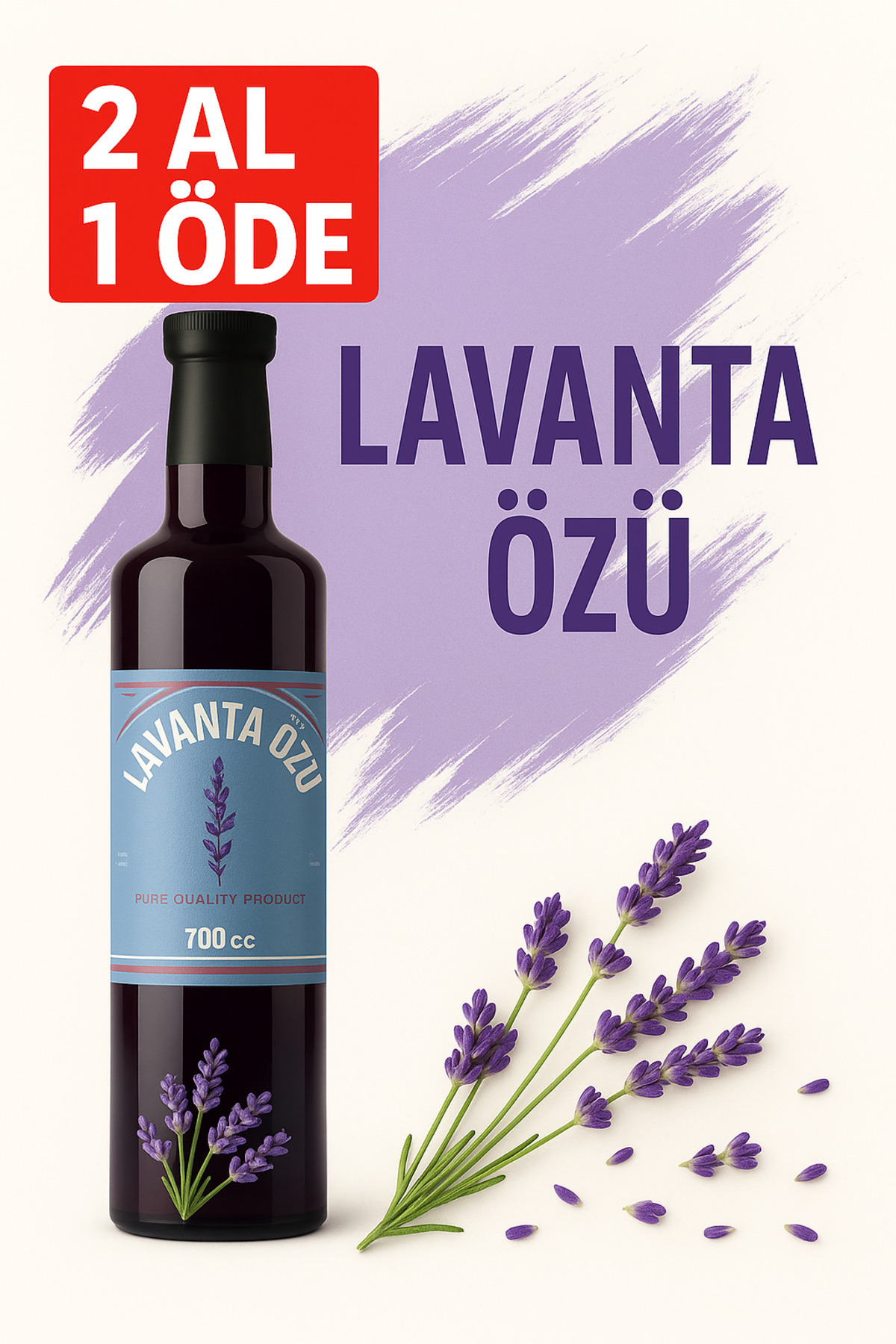 mottovia 2 Al 1 öde Lavanta Özü 700 gr katkısız doğal uyku düzenleyici stress azaltıcı