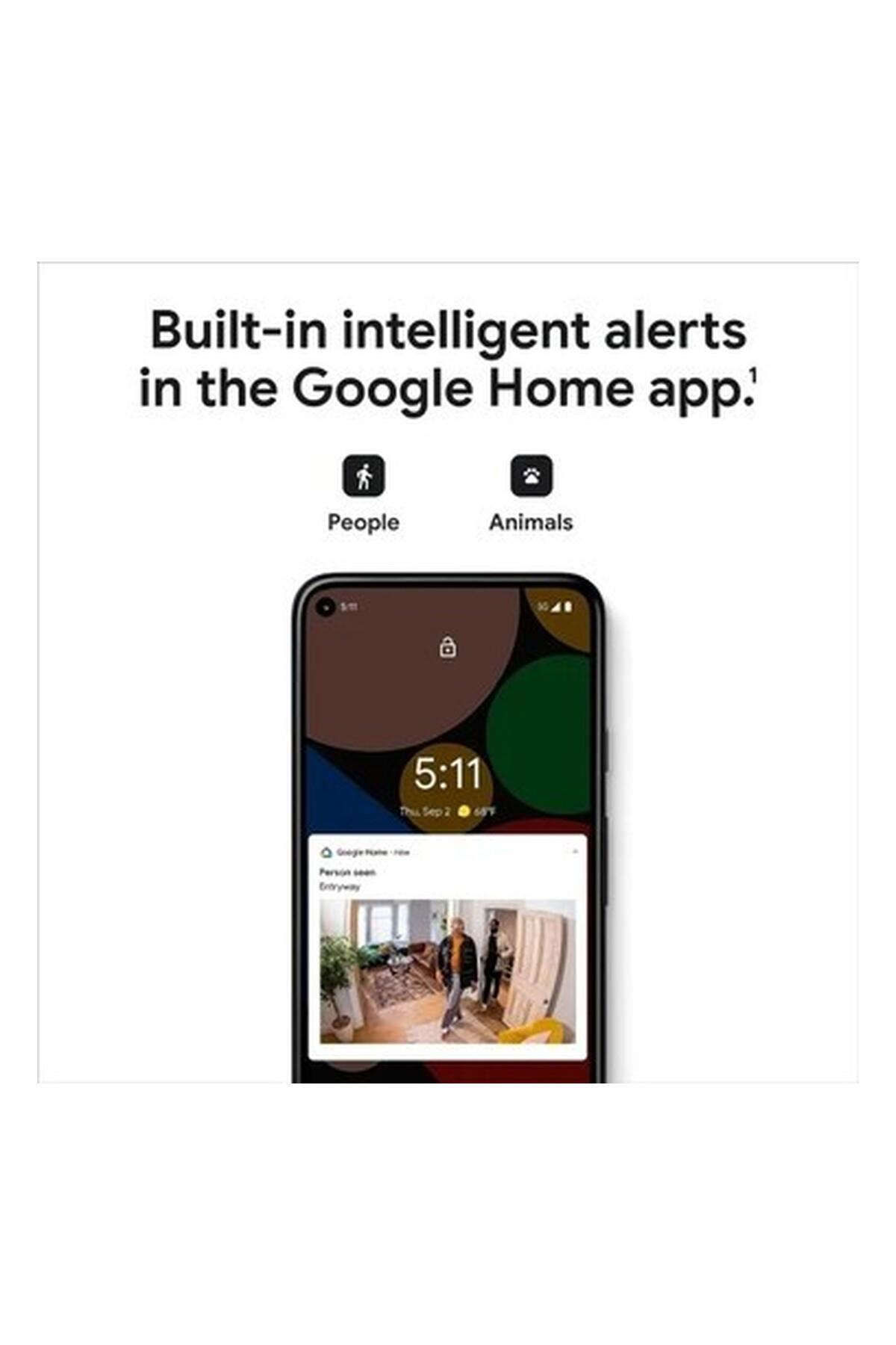 Google İç Mekan Nest Güvenlik Kamerası 1080P 2. Nesil Sis