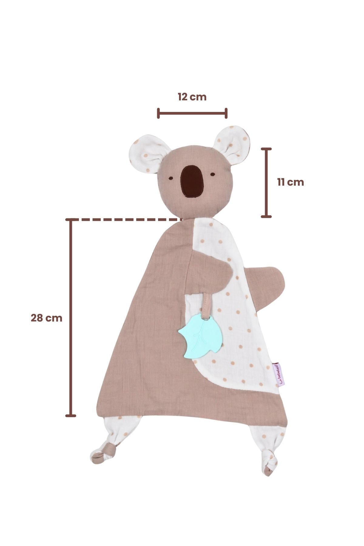 Bebekevi Diş Kaşıyıcılı %100 Pamuk Müslin Uyku Arkadaşı fotoğrafı 5 (önizleme)