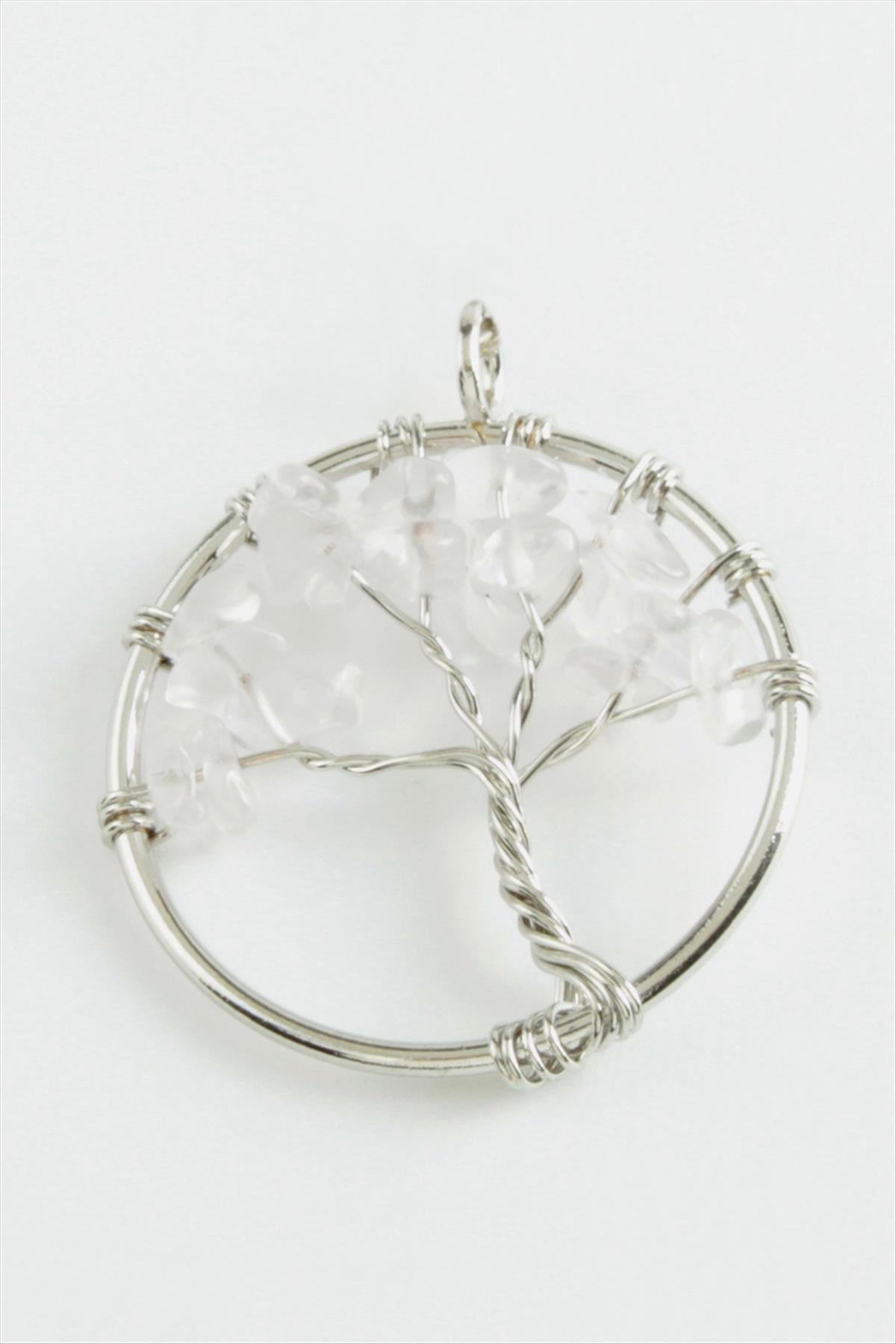 fantastik store Kuvars Doğaltaş Kolye Ucu