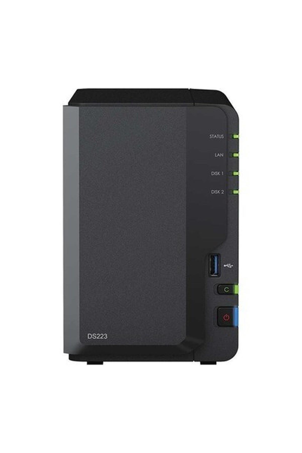 SYNOLOGY DS223A4 2GB 2x2TBHDD 2x3.5" SATA Desteği RAID(0-1) NAS Depolama Ünitesi