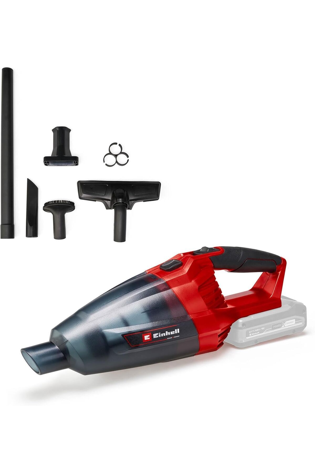 STOREMAX Akülü El Süpürgesi TE-VC 18 Li-Solo Power X- (18V, 42 mbar emiş gücü, 540 ml toz haznesi, 3 başlık,
