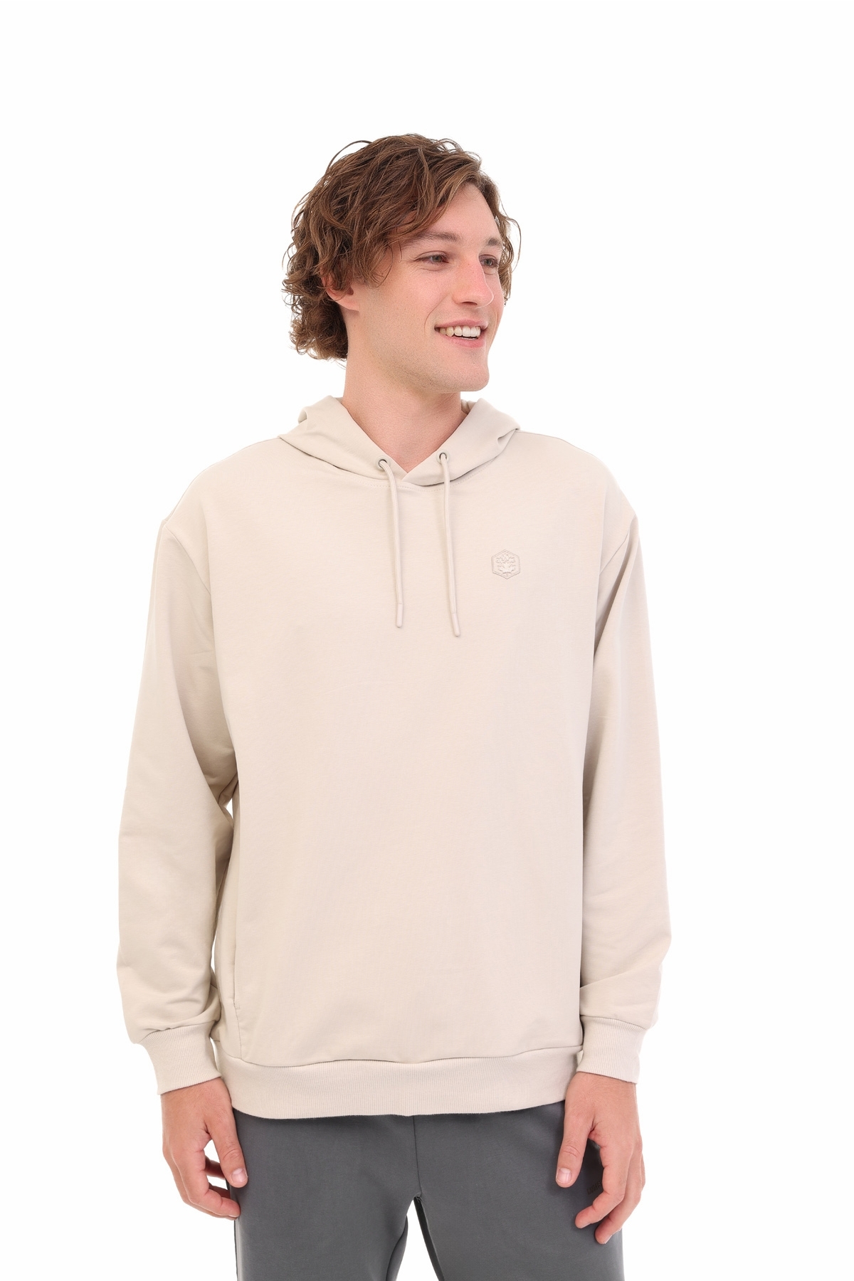 لامبرجک سویشرت مردانه MB SN73 HOODIE 5PR بژ