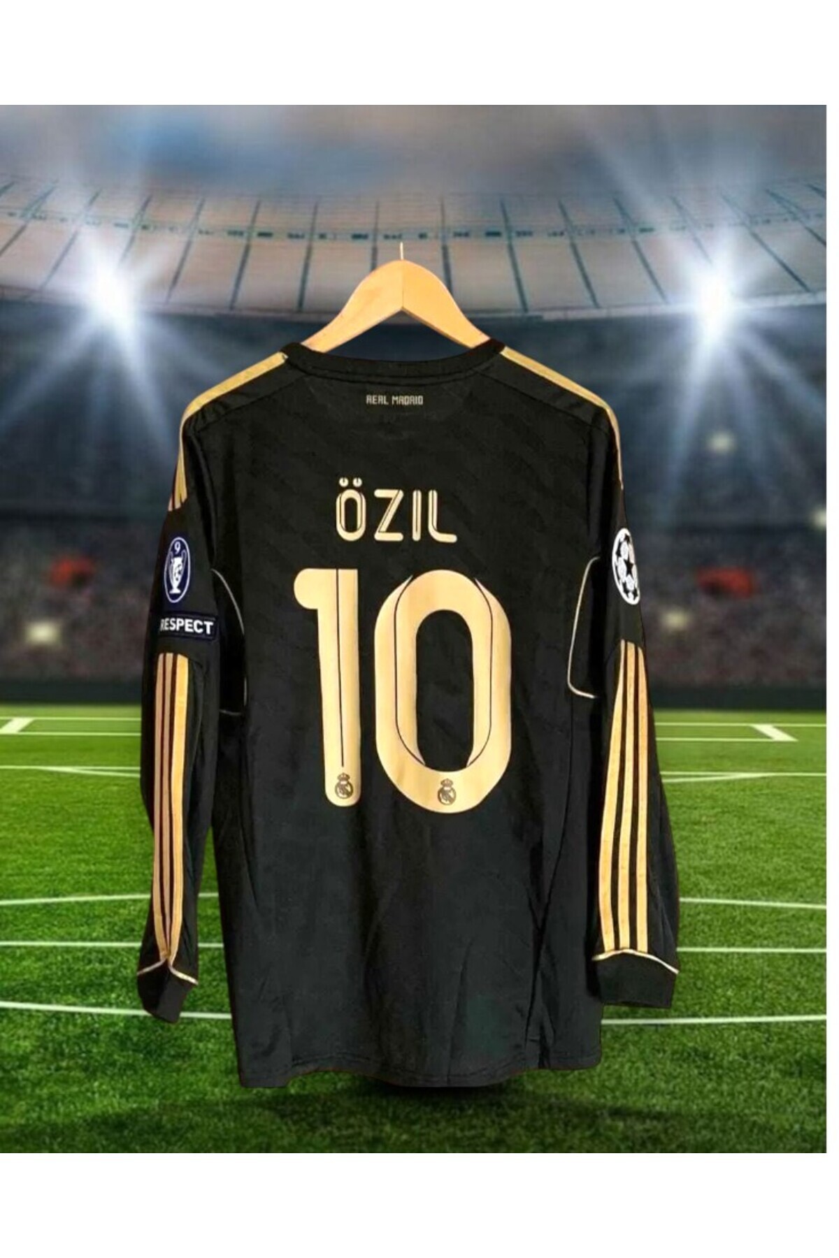 After Party R.e.a.l M.a.d.r.i.d 2011/12 Sezonu Mesut Özil Nostalji uzun kol Forması vs spor atlet AG