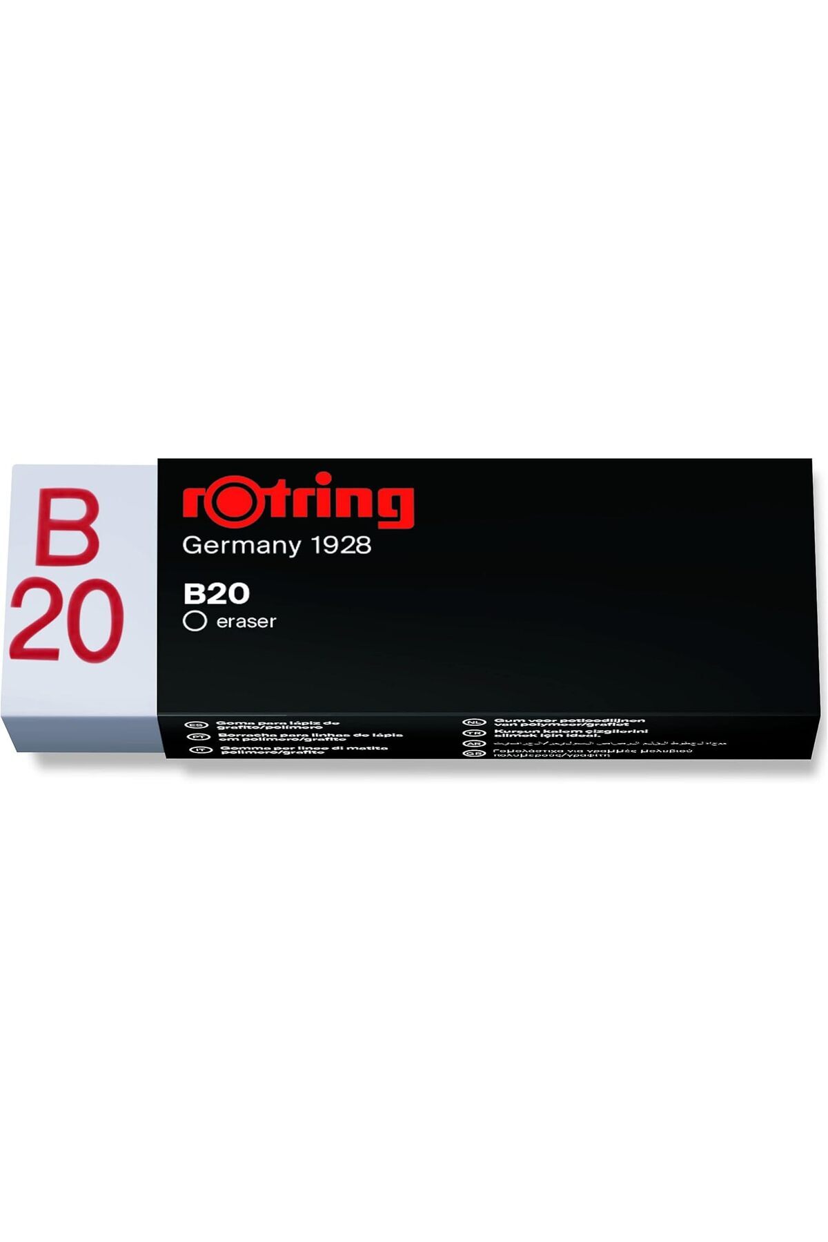 DRKLA DKLAALKD2 Rapid B20 Kurşun Kalem Silgisi, Büyük boy, Beyaz 22SSJA3KSLL42 1139610