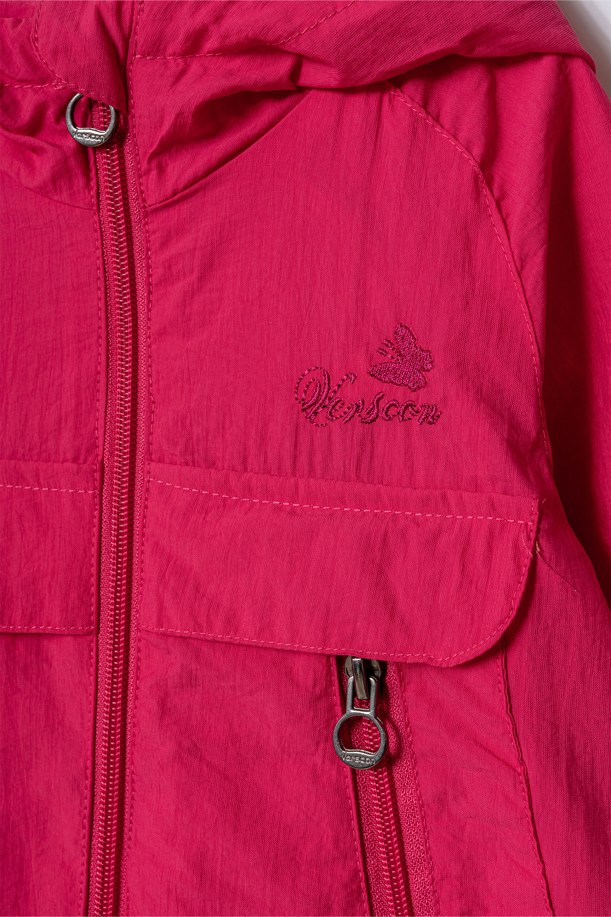 Verscon Kız Kapüşonlu Nakışlı Yağmurluk & Rüzgarlık 1 - 5 Yaş fotoğrafı 2 (önizleme)