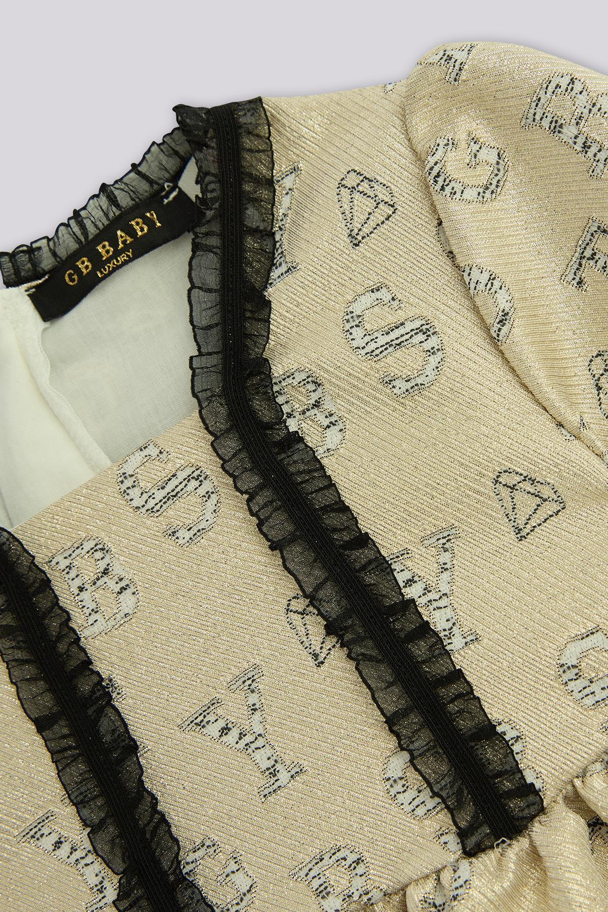 GB Baby BG Store Kız Bebek Desenli Elbise fotoğrafı 2 (önizleme)