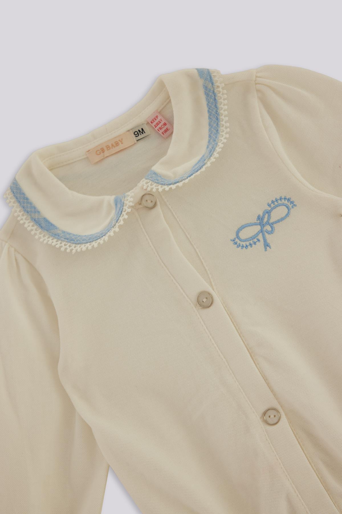 GB Baby BG Store Kız Bebek Beyaz Gömlek fotoğrafı 2 (önizleme)