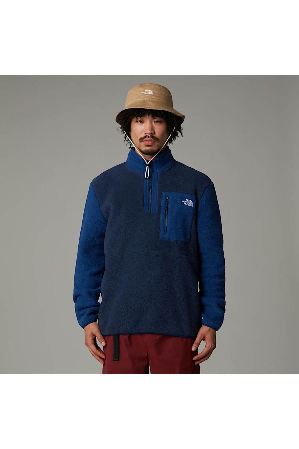 THE NORTH FACE M Yumıorı 1/4 Zıp Erkek Lacivert Polar Nf0a883s8ze1