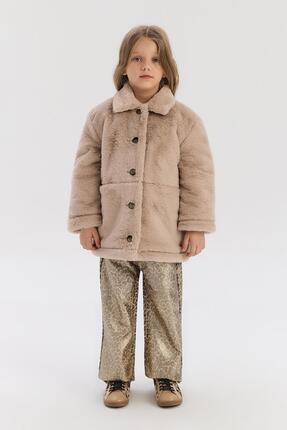 Tyess BG Store Kız Çocuk Bej Ceket