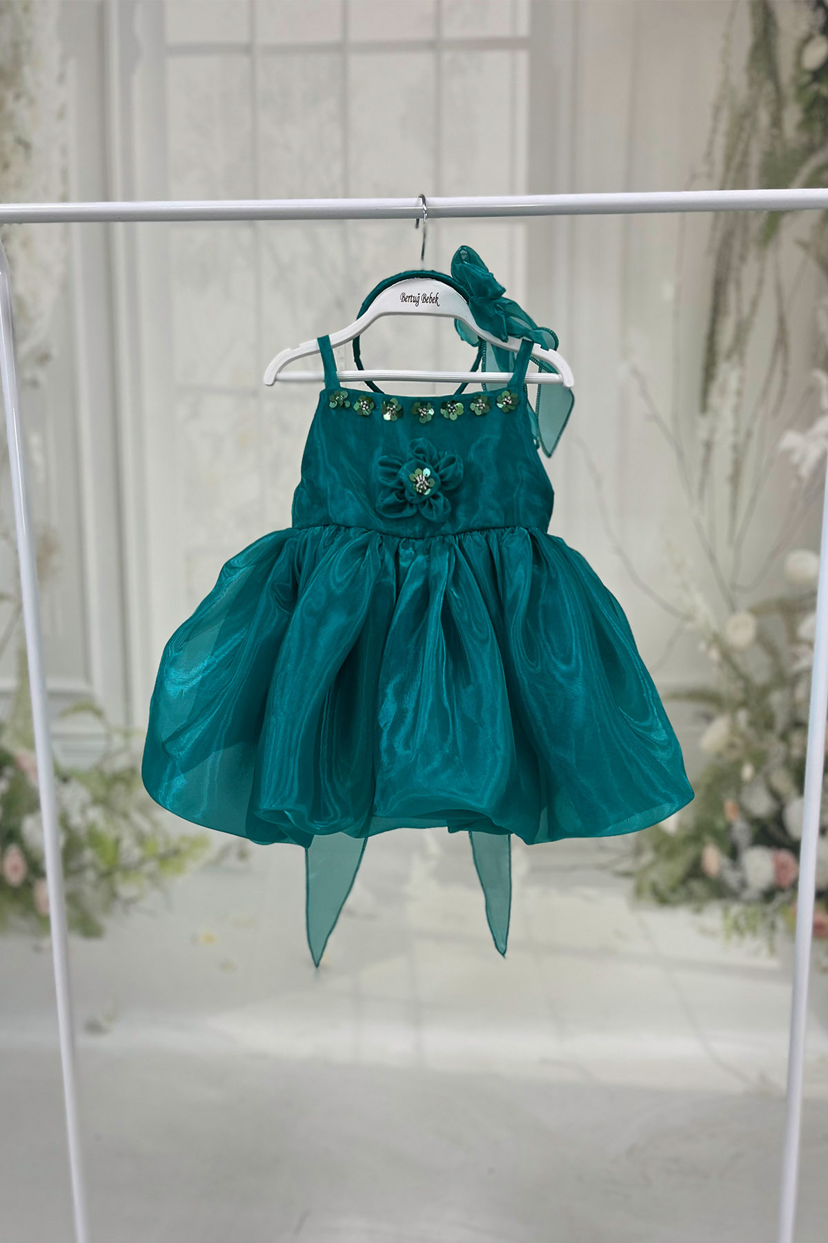 emerald green newborn dress Dark Green Frock Baby Girl Green Holiday Dress Emerald Green Dress Baby Emerald Green Infant Dress, Cute Baby