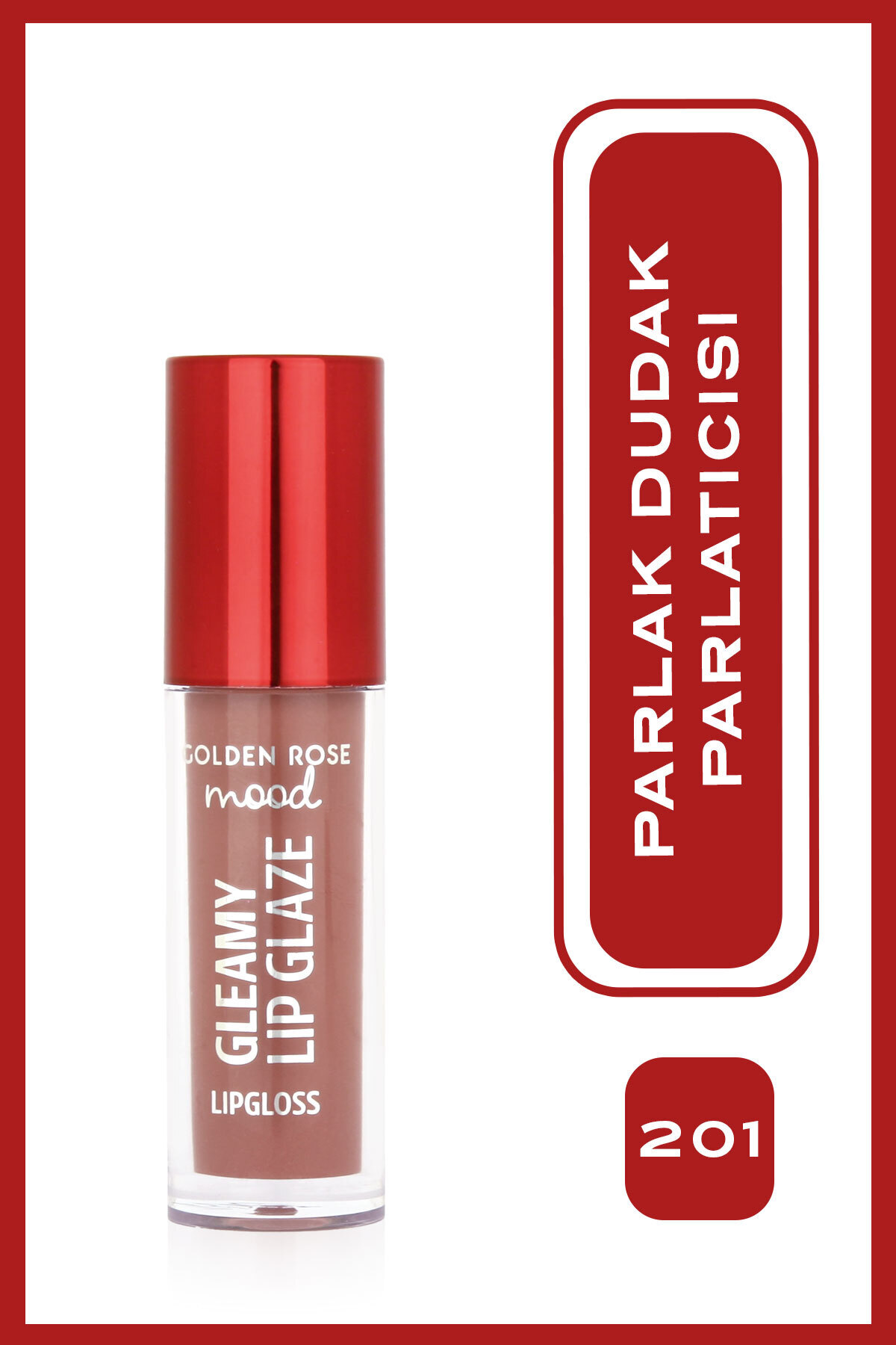 Golden Rose Mood Gleamy Lip Glaze Dudak Parlatıcısı No:201 Nude Kiss