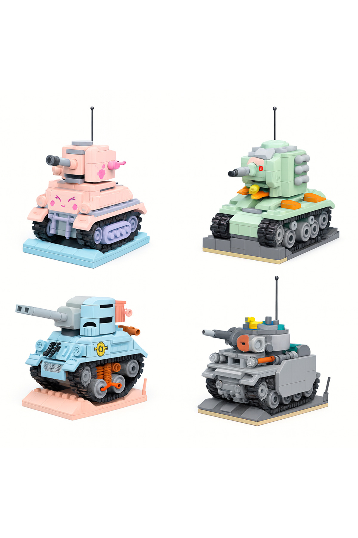 مینی تانک بلوکی – سوموا S35 – ۴۸۶ قطعه ABS – ۱۰×۶×۹.۵ سانتی‌متر