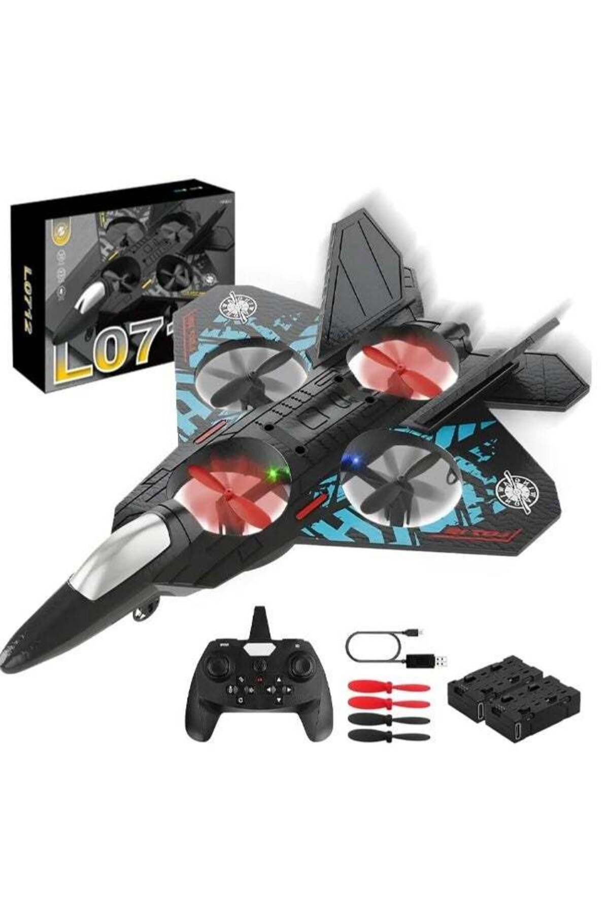 Generic DUSALA RC Helicopter Plane for Kids LO712, 2.4Ghz Remote Control Jet ...