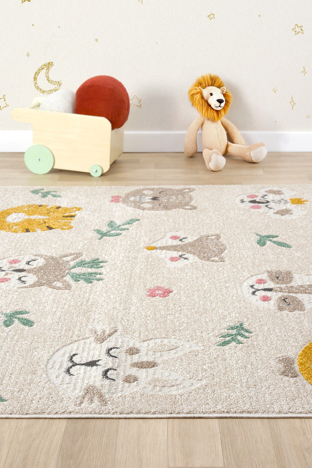 Eliz Home Yumuşak Dokuma Halı Sevimli Dostlar Leke Tutmaz Bebek Odası Çocuk Odası Genç Odası Halısı HAYVANLAR fotoğrafı 7 (önizleme)