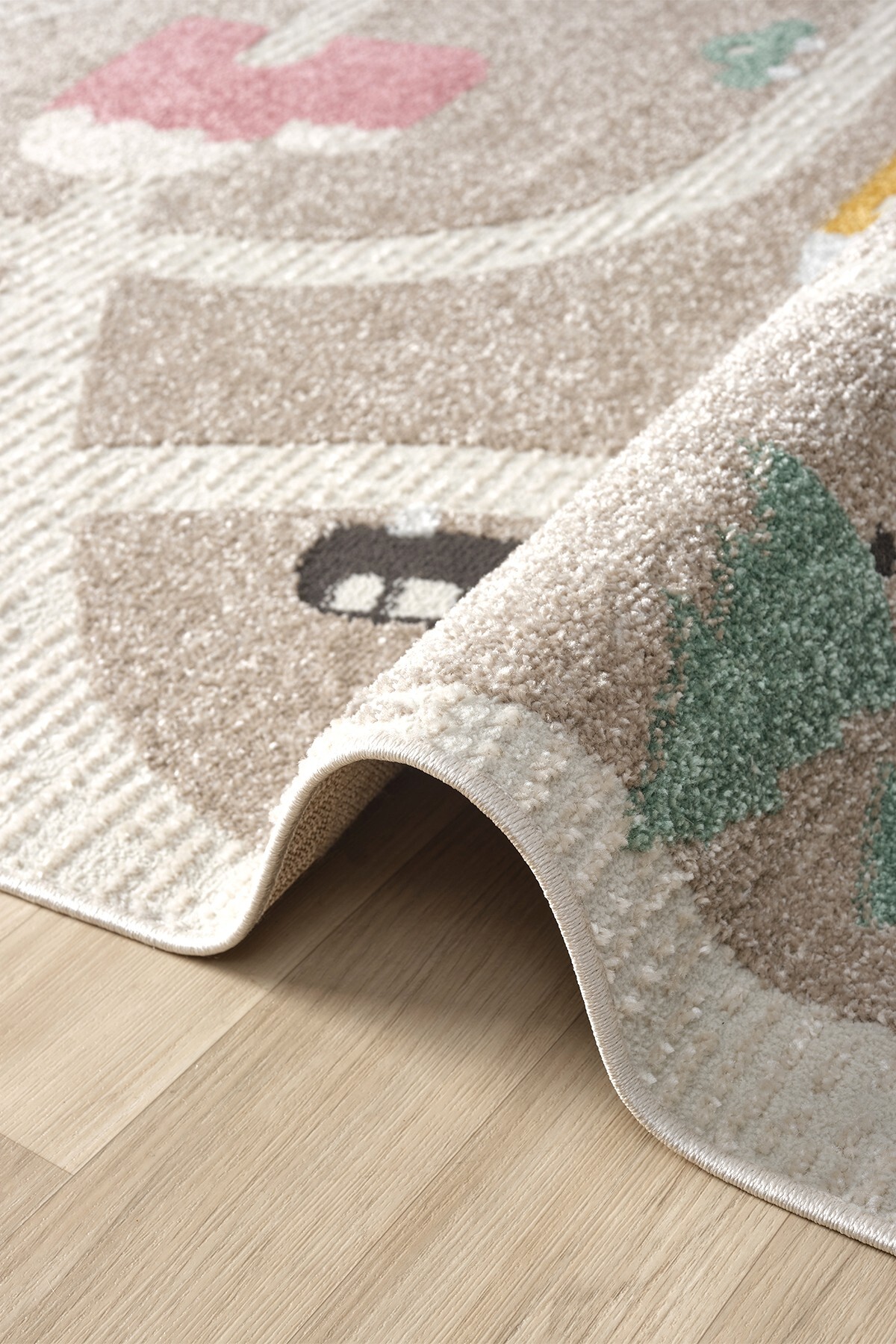 Eliz Home Yumuşak Dokuma Halı Leke Tutmaz Araba Yolu Bebek Odası Çocuk Odası Genç Odası Halısı Oyun Yol fotoğrafı 2 (önizleme)