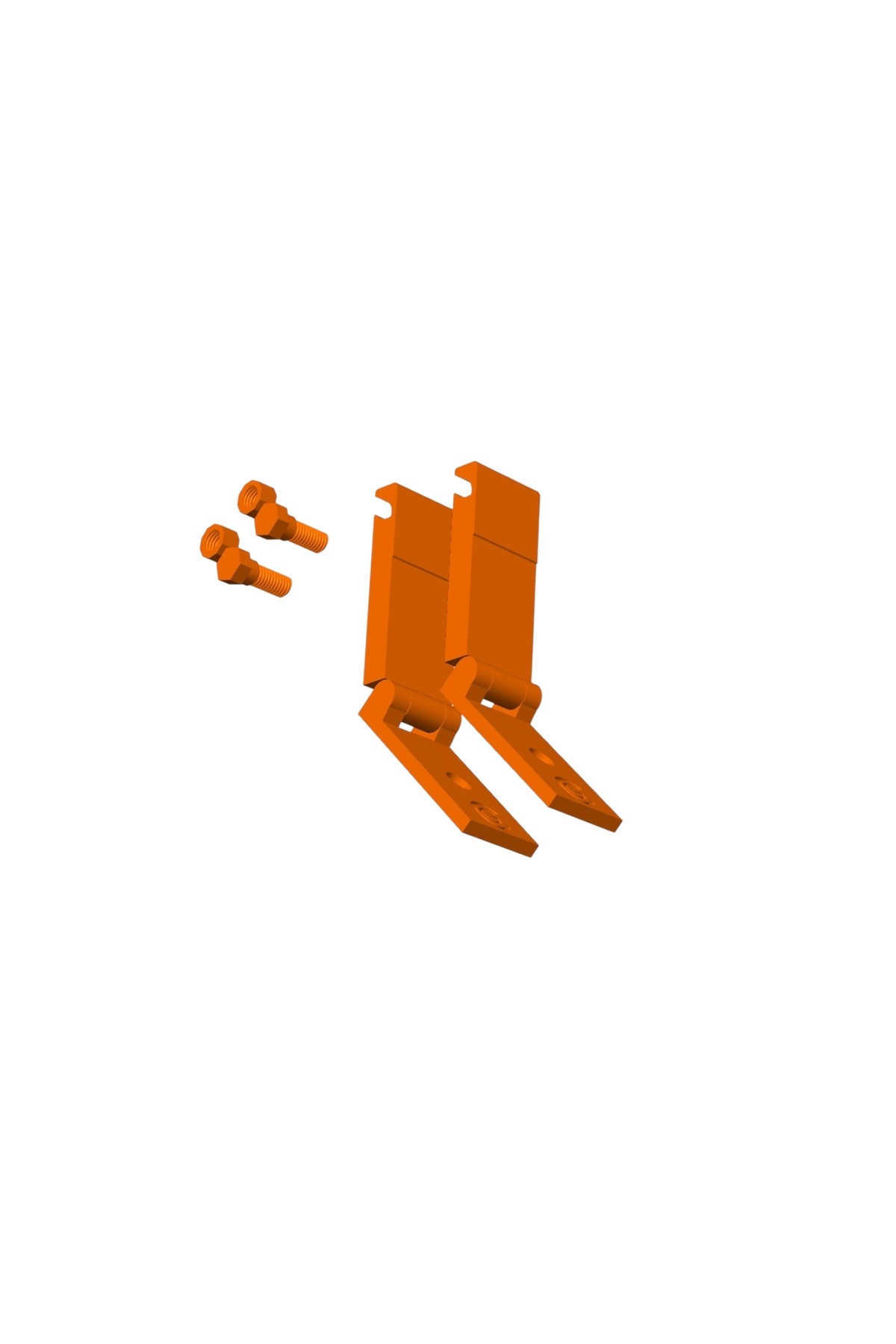 fly3d Premium Kalite Citroen Ami Pencere Kilidi - Turuncu - Vida Seti Dahil