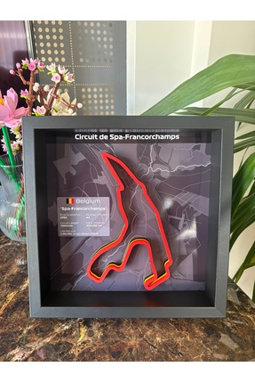 Arvina Atelier 3D Formula 1 Pist Haritası Poster – Belgium Spa-Francorchamps ...