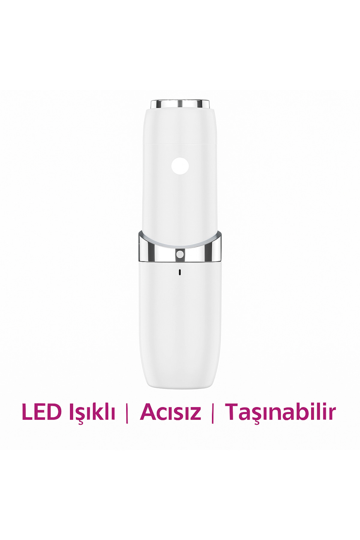 SMAYLİNG مینی اپیلاتور – دستگاه رفع موهای زائد صورت با چراغ LED، برای پوست صاف — AHR-1