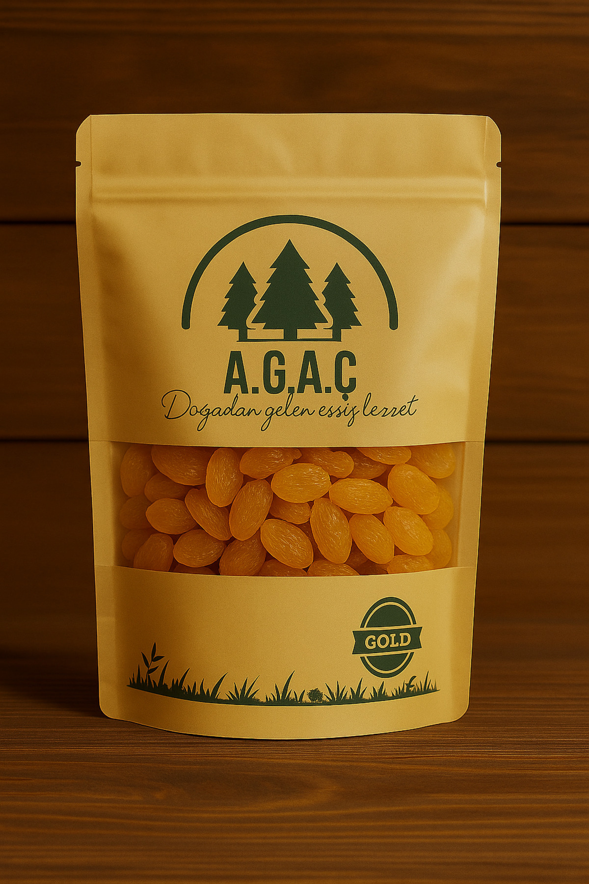 AGAÇ GOLD Sarı Kuru Üzüm 250 gr Doğal Kurutulmuş