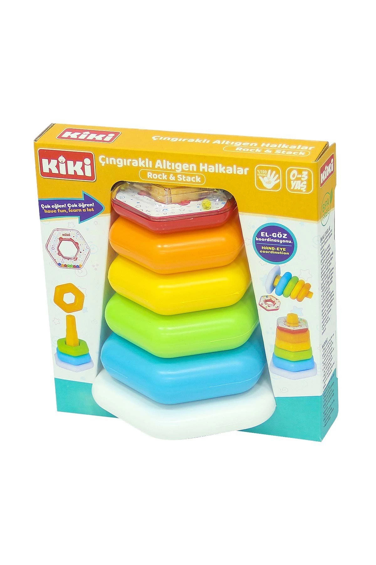 حلقه‌های شش‌ضلعی رنگی