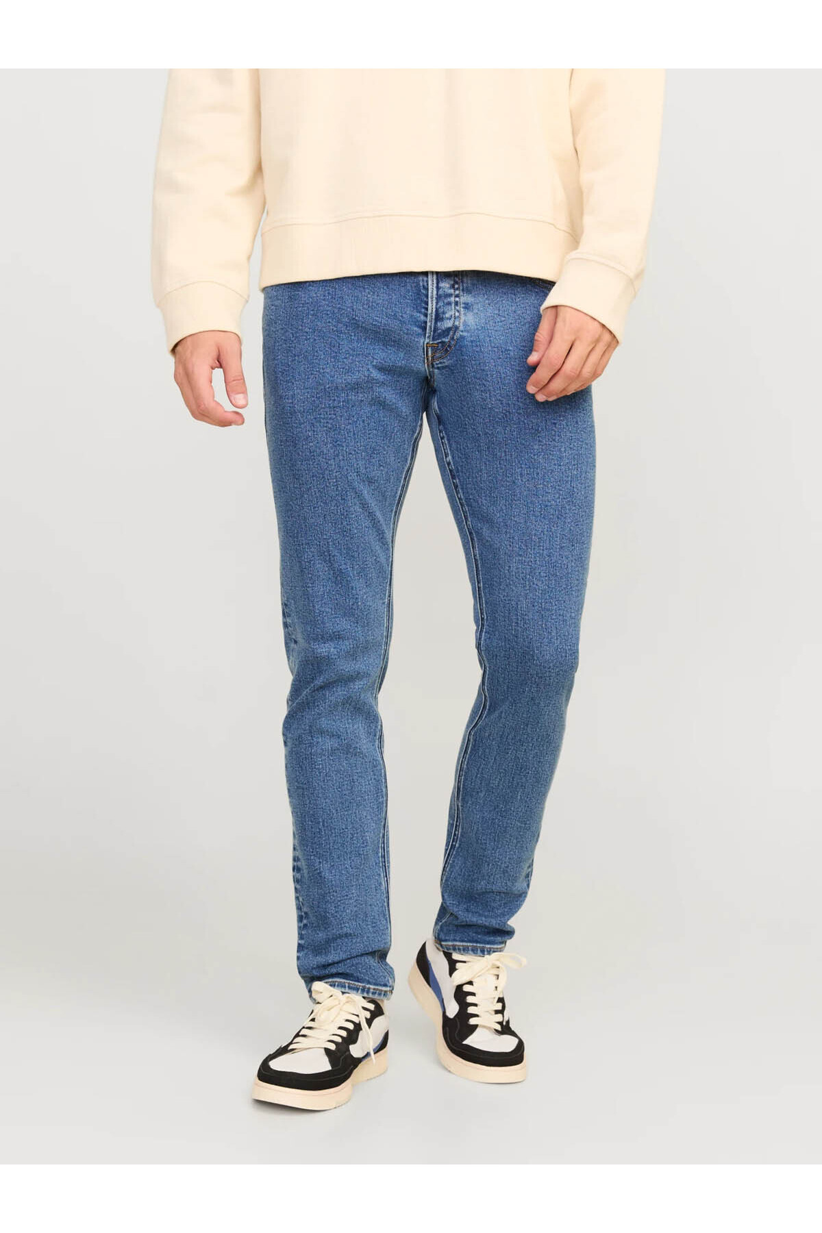 شلوار جین مردانه آبی Jjiglenn Jjorıgınal Sq 209 کد 12262658 جک اند جونز شلوار جین Jack & Jones