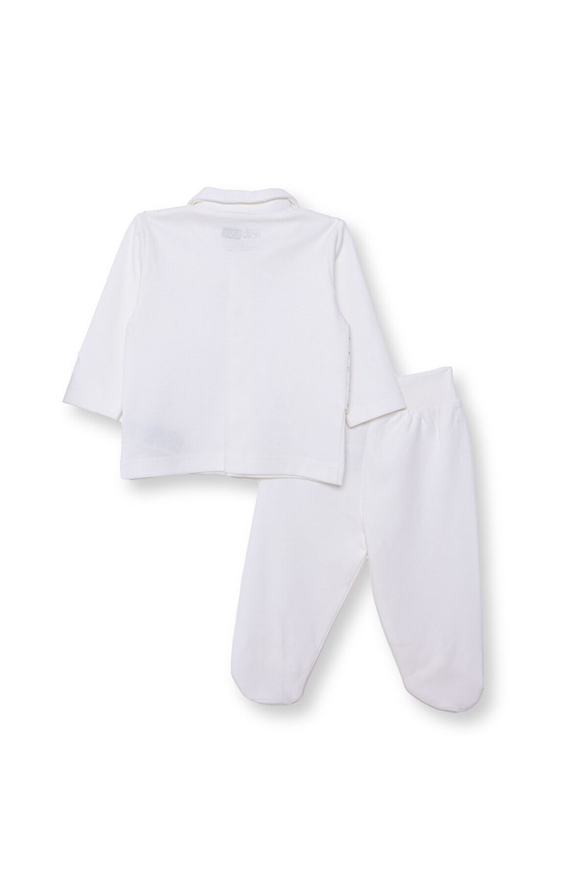 ebebek Hello Baby HelloBaby Erkek Bebek Yenidoğan Mevlüt Kıyafeti Gabardin Kapüşonlu Uzun Kol Patikli Paça fotoğrafı 2 (önizleme)