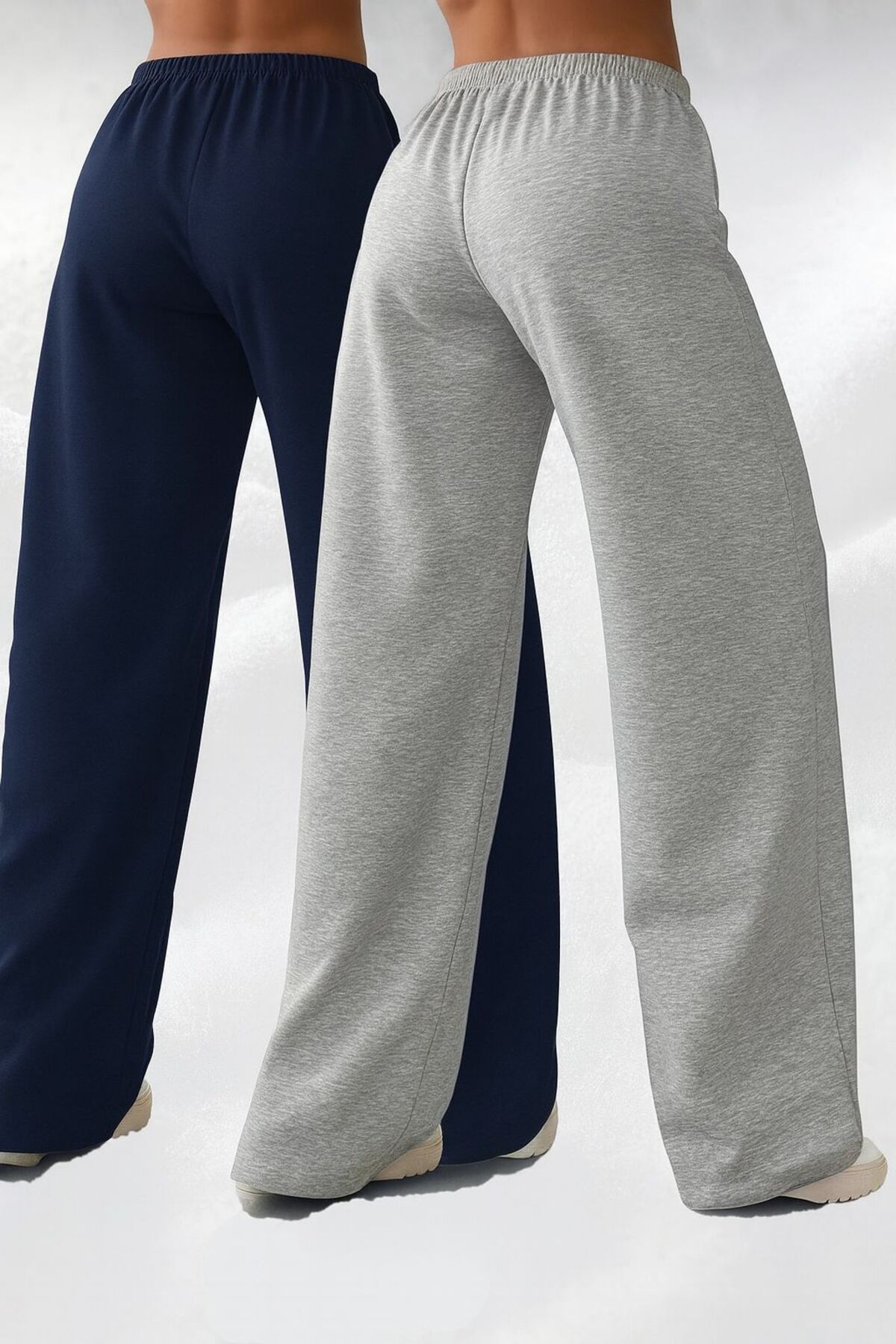 Le Vion  KADIN İKİ ADET BAGGY NY BASKILI BOL EŞOFMAN ALTI - Görsel 2