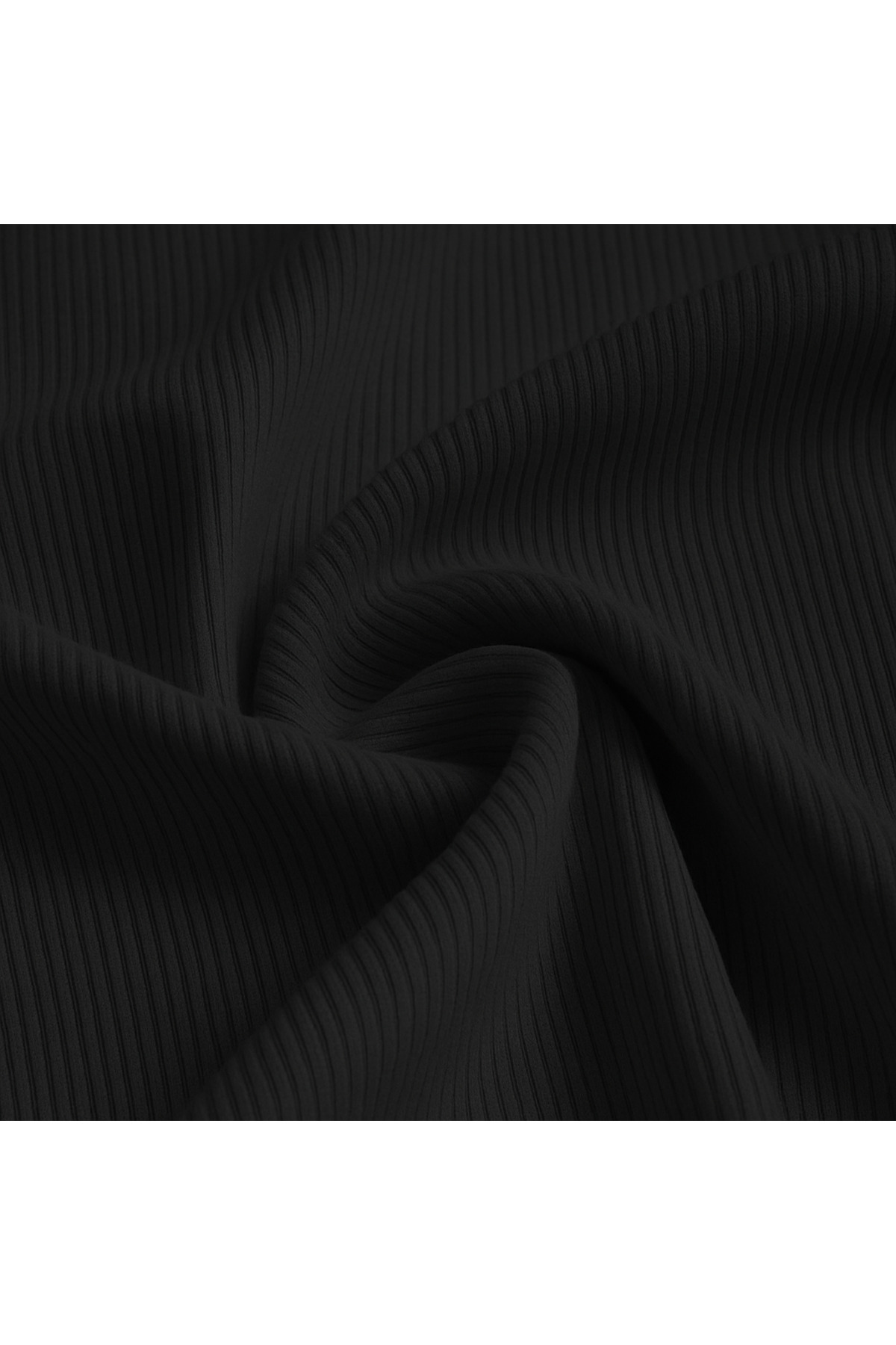 MİO ESTİLO  Kadın Fitilli Patlı Havuz Yaka Uzun Kol Kaşkorse Siyah Bluz – Novelle - Görsel 3